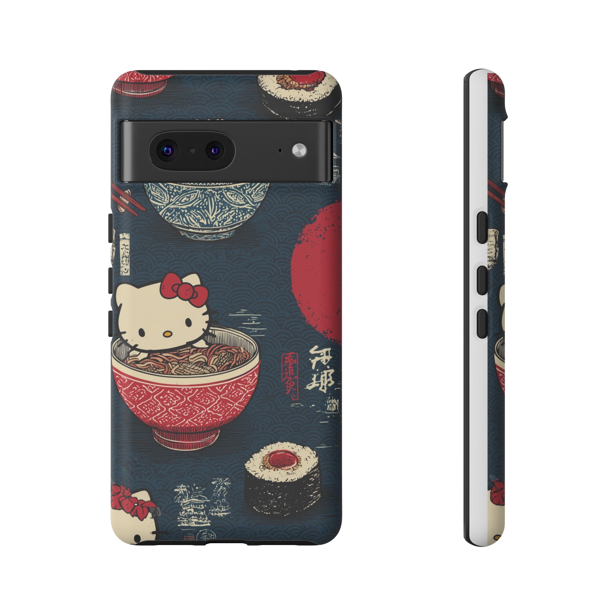 Japanese Kitty Sushi Vibrant Phone Case - Tough Case | Funky, Colorful, Unique Design for Gift, Accessory, Protection, Trendy