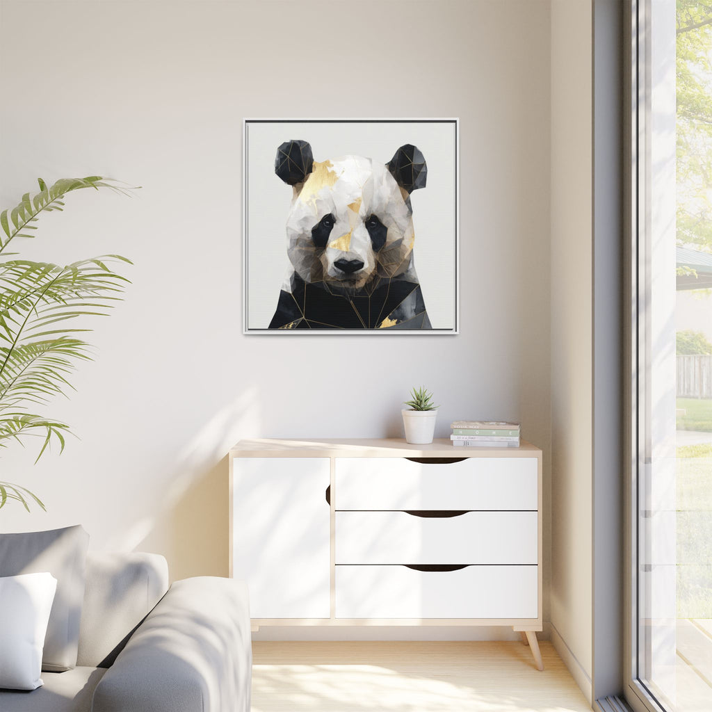 Fractal Panda: Geometric Digital Art, Low Poly Wildlife Portrait   |  Personalized & Custom Orders Available