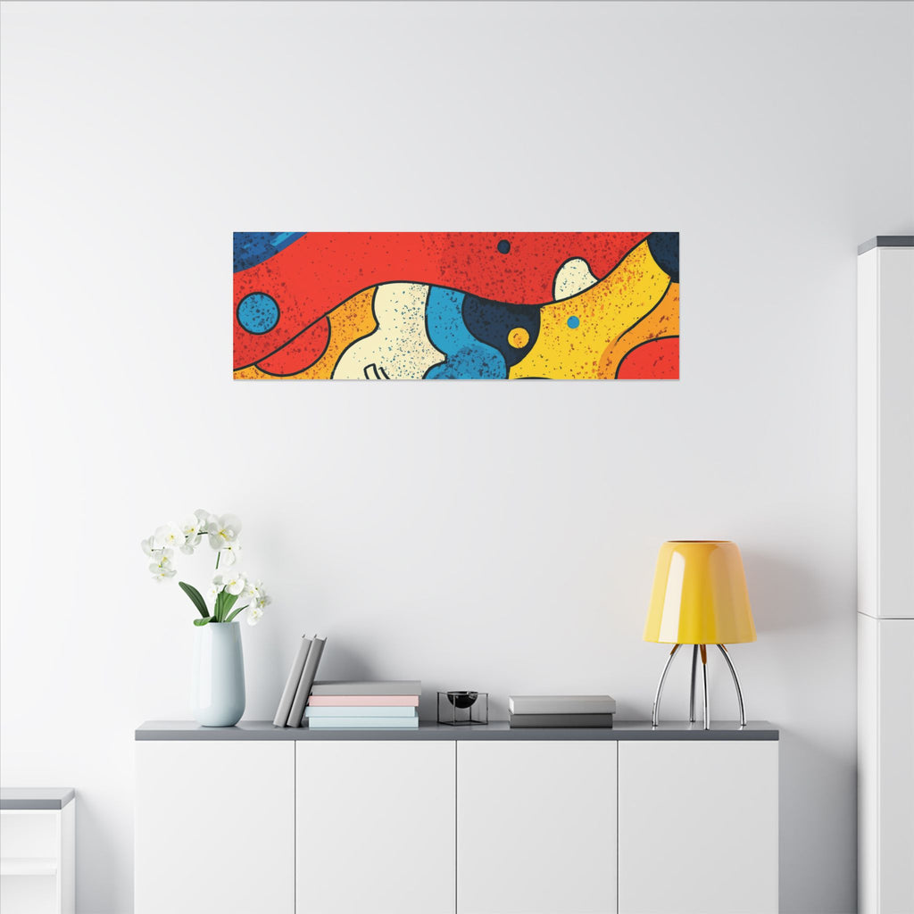 Fluid Dynamics: Retro Abstract Shapes, Mid-Century Modern Motion, Geometric Color Waves   |   Custom Orders Accepted