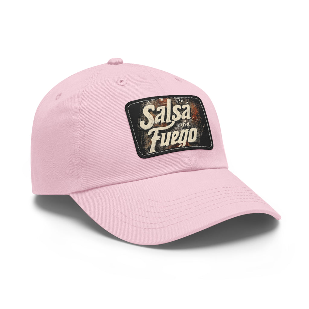 Salsa Fuego Dad Hat with Leather Patch (Rectangle)