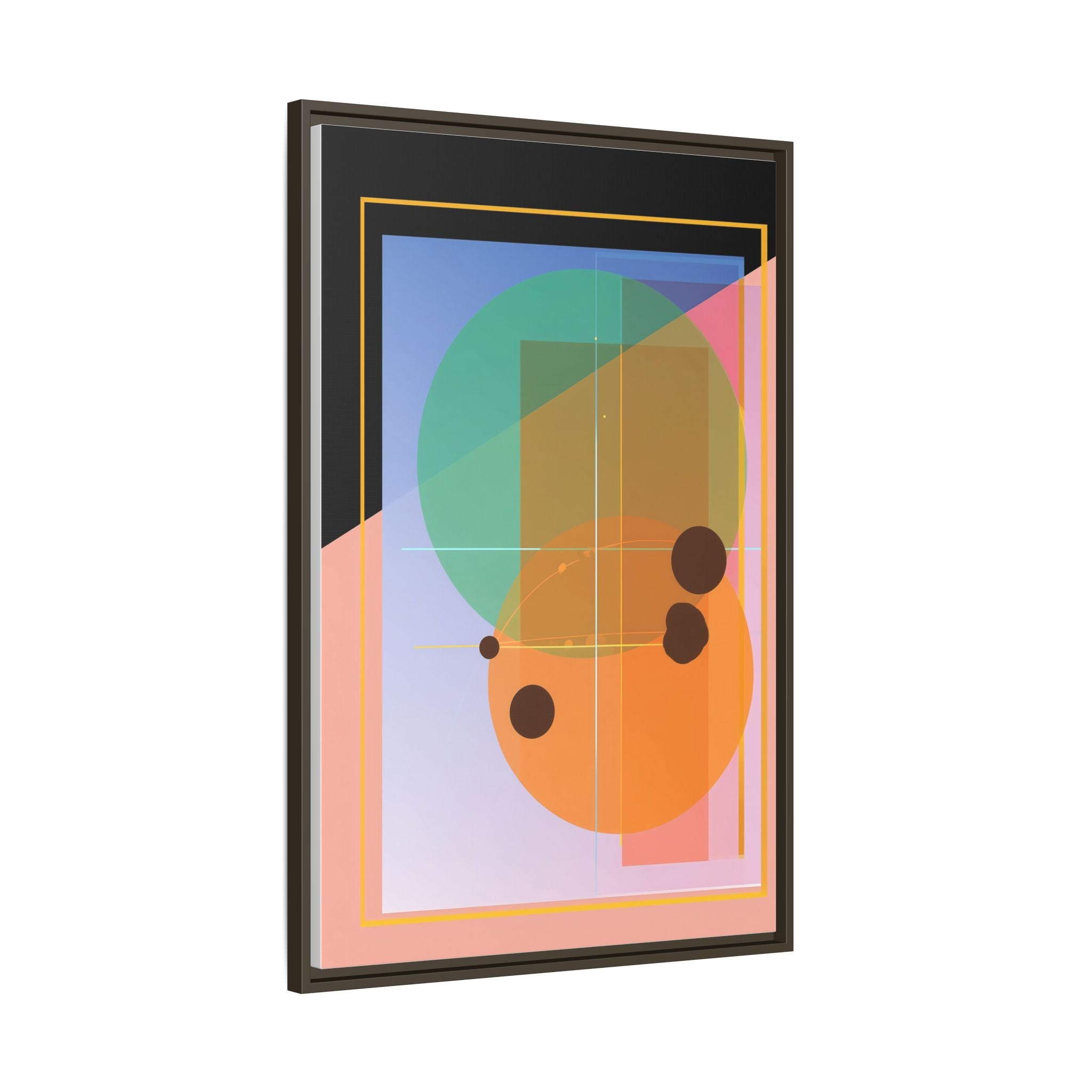 Geometric Harmony: Abstract Composition, Overlapping Shapes, Precision Design   |   Custom Orders Accepted