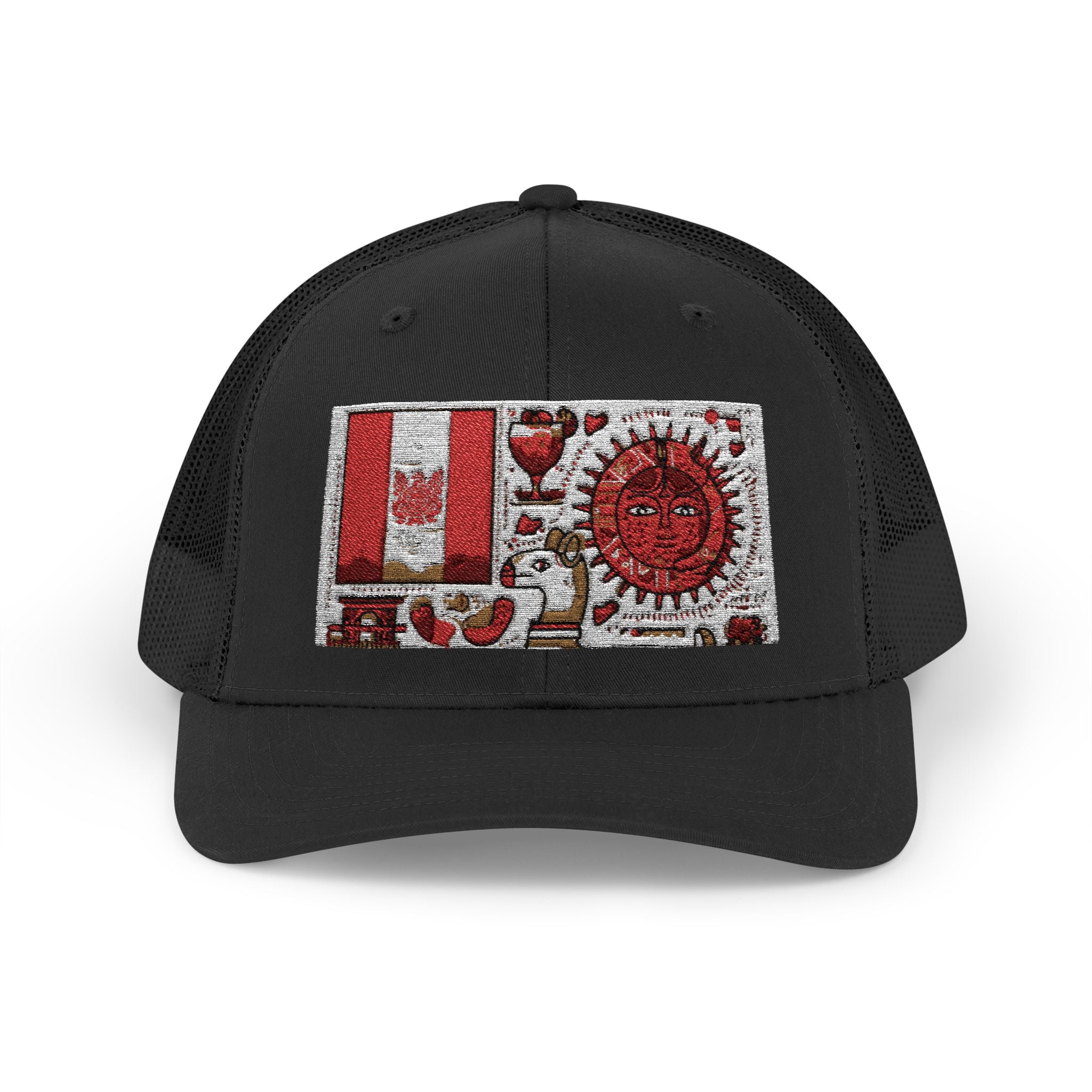 Peruvian Flag Snapback Trucker Cap, Patriotic Cap, Unique Gift for Him, Travel Accessory, Outdoor Summer Hat, Sports Headwear, Peru