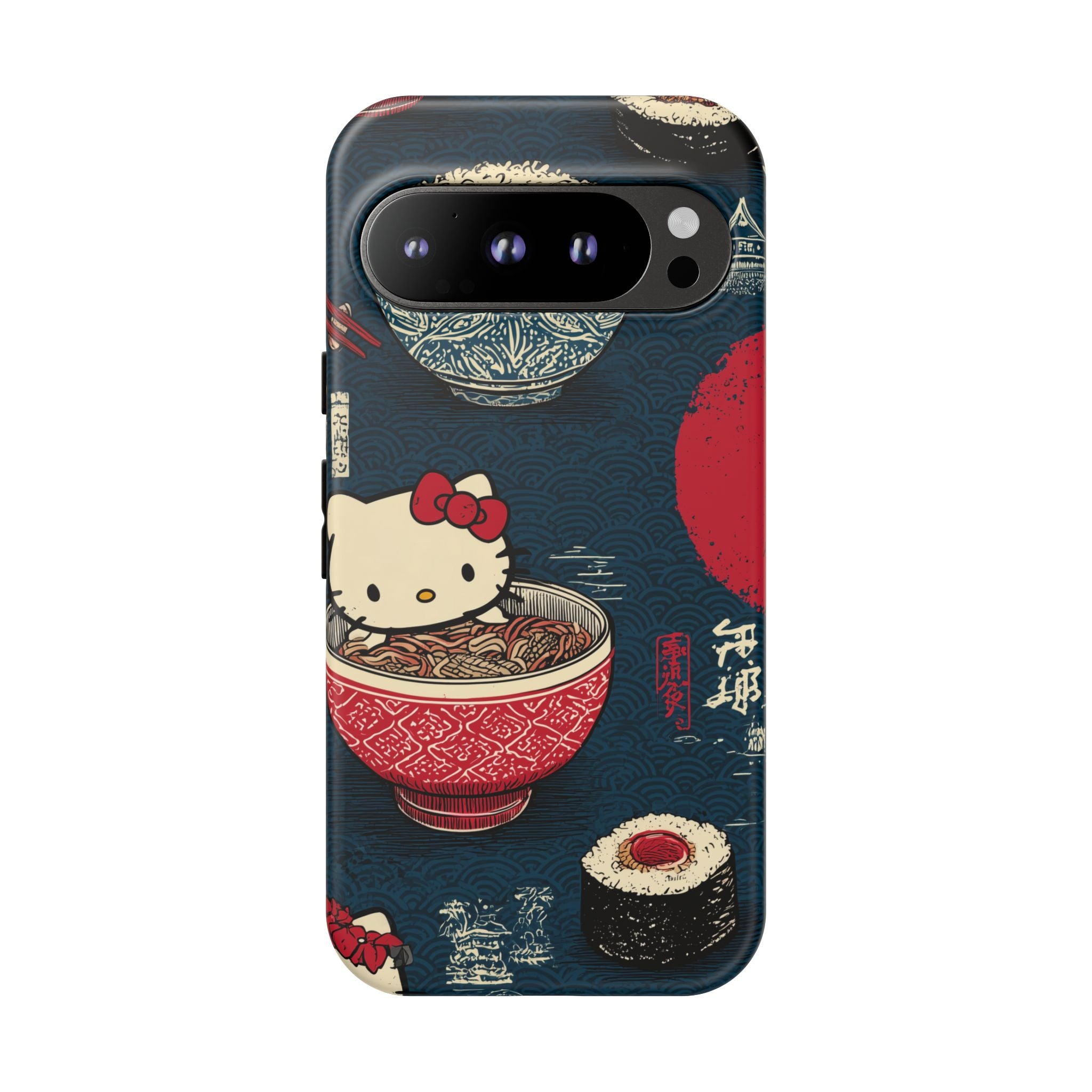 Japanese Kitty Sushi Vibrant Phone Case - Tough Case | Funky, Colorful, Unique Design for Gift, Accessory, Protection, Trendy