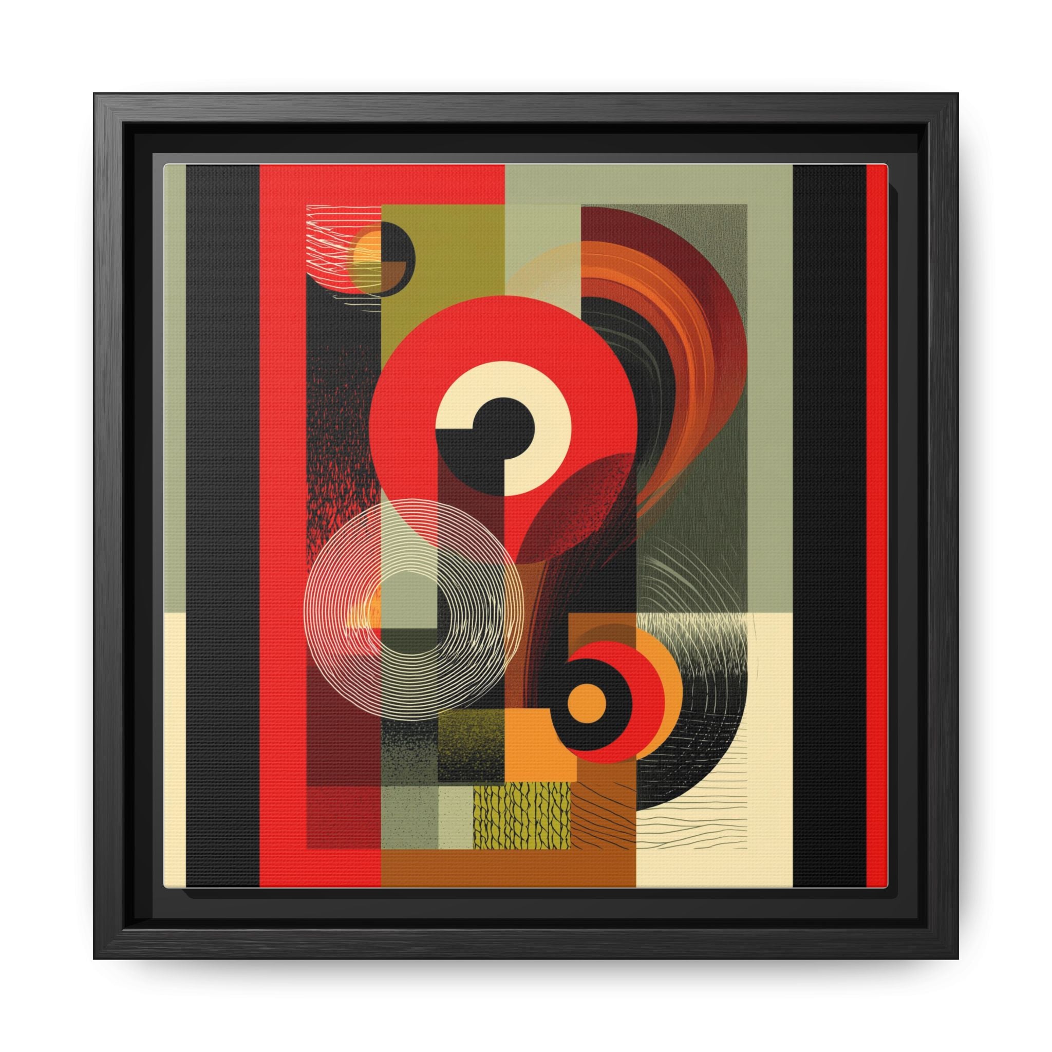 Chromatic Geometrics: Abstract Constructivist Composition, Modernist Color Blocking, Layered Circular Forms   |   Custom Orders Accepted