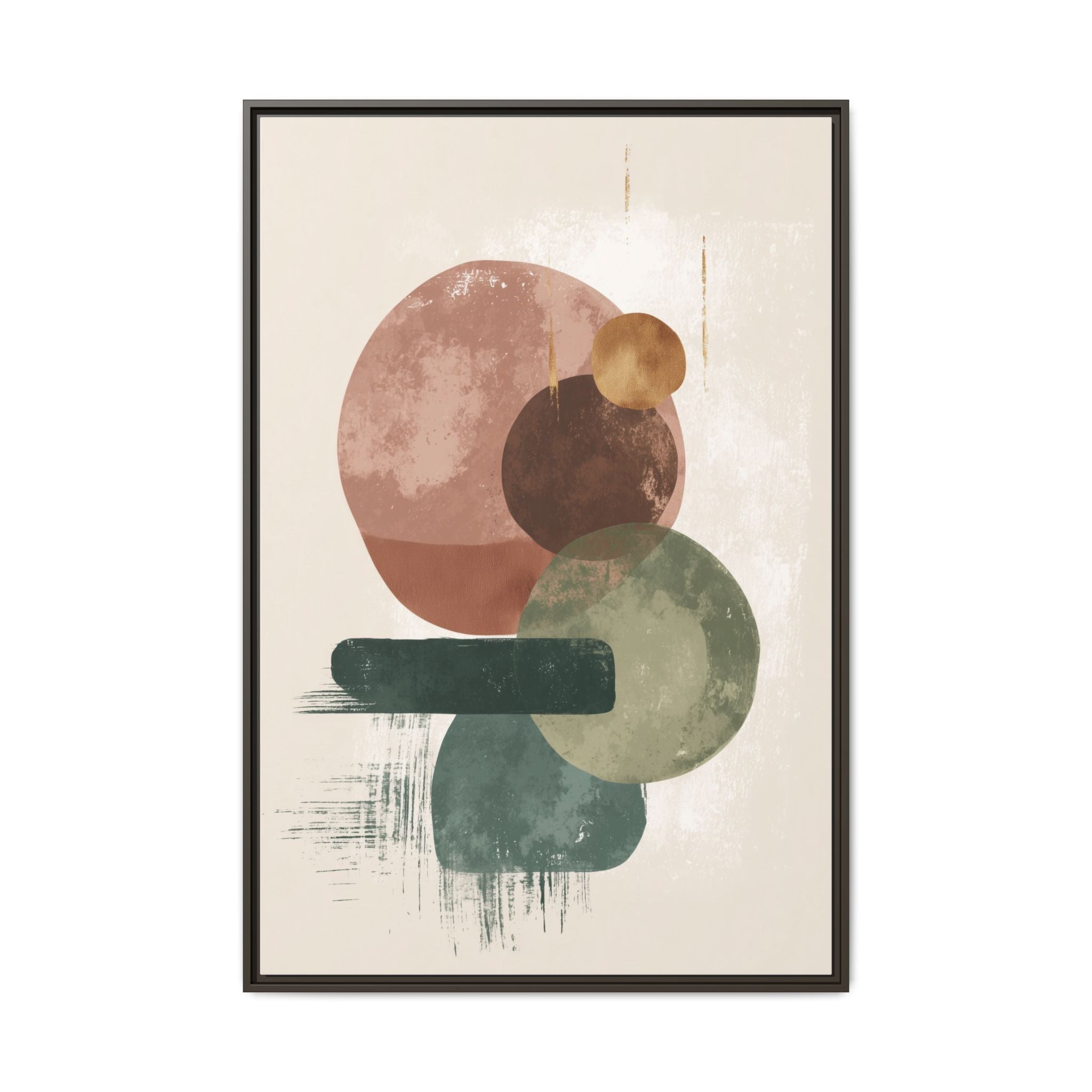Organic Intersections: Watercolor Abstraction, Earth Tone Composition, Modern Minimalist Art   |   Custom Orders Accepted
