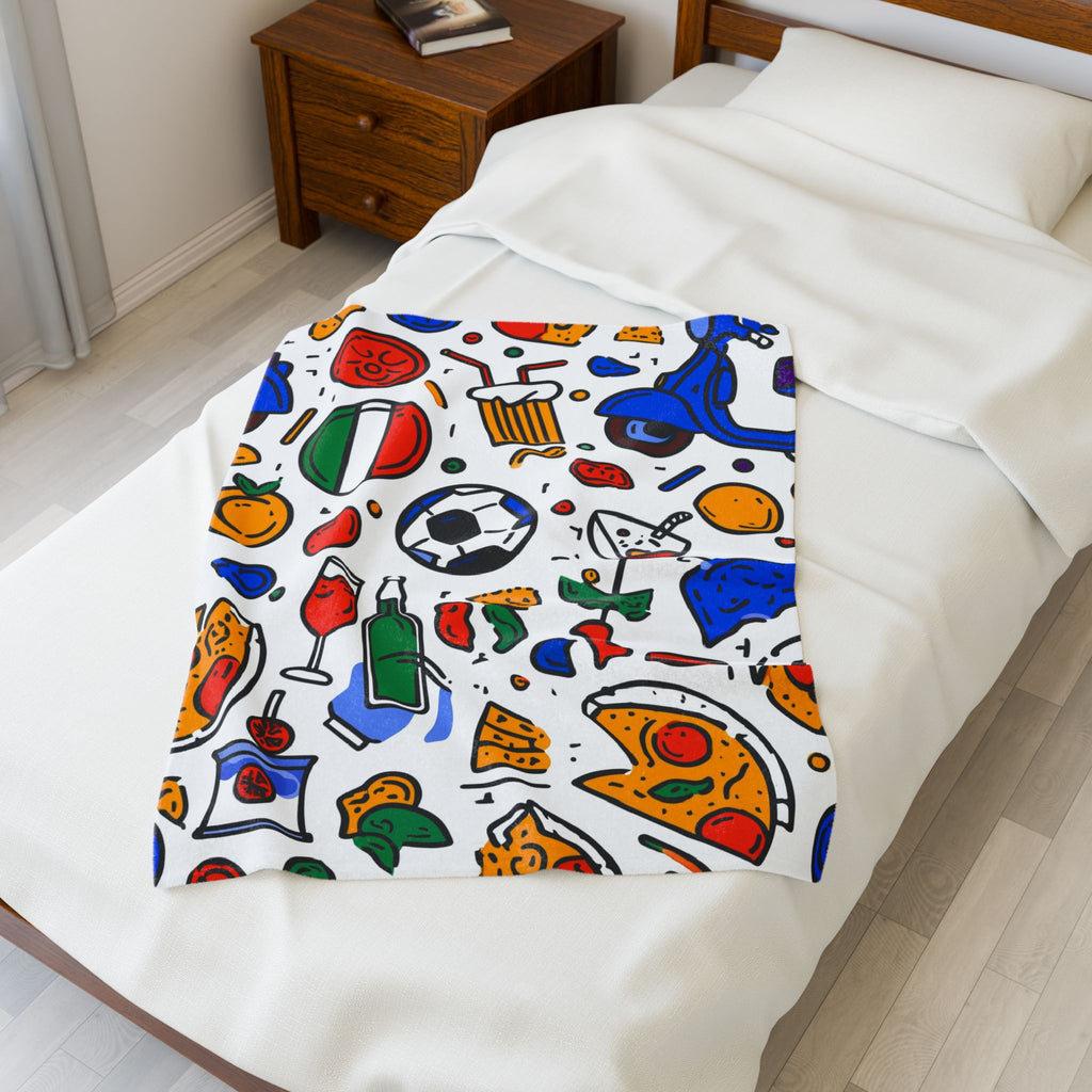 Dolce Vita Italiana: Vibrant Cultural Pattern, Italian Lifestyle Illustration   |   Custom Orders Accepted