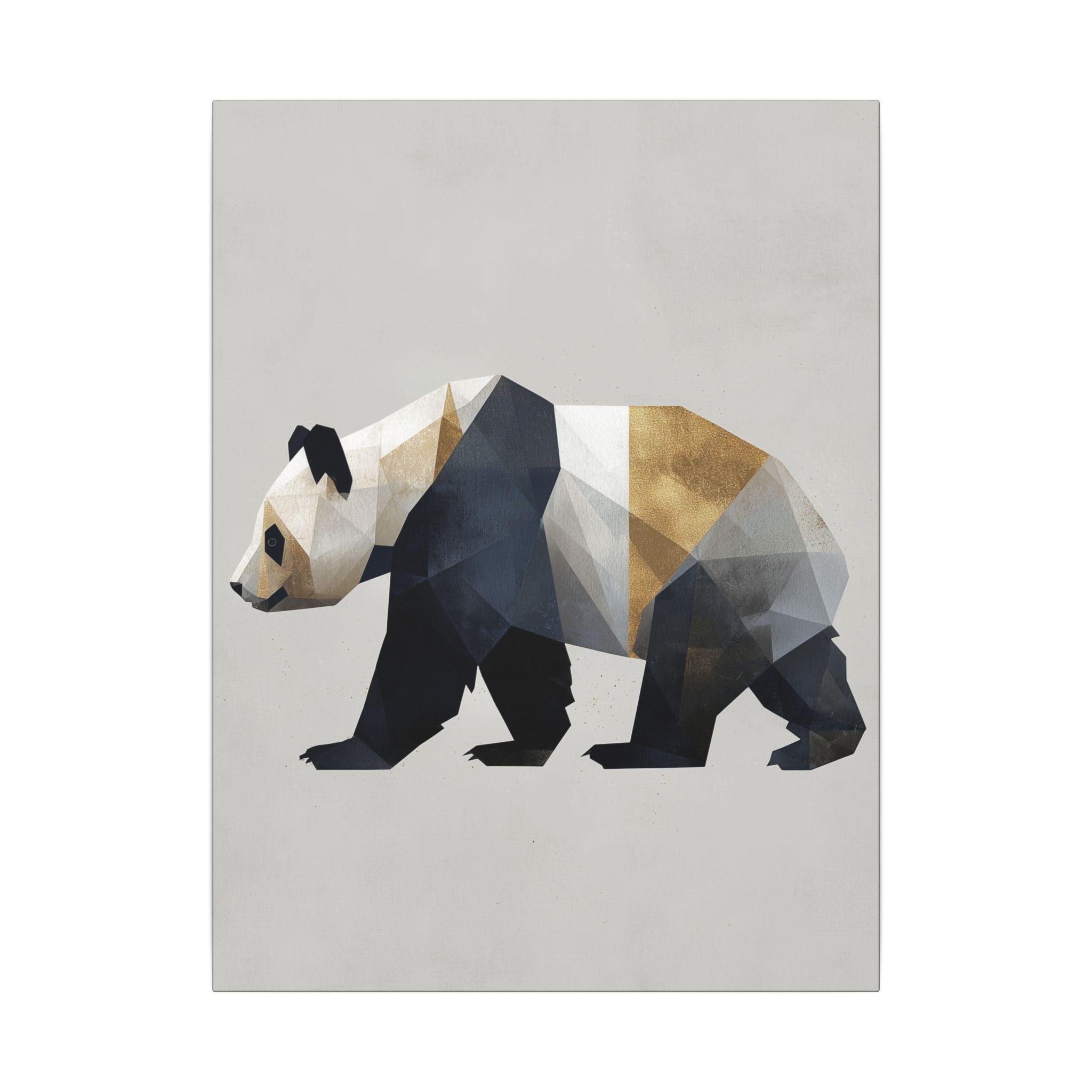 Geometric Panda: Minimalist Digital Art, Polygonal Wildlife Design, Contemporary Graphic Illustration   |  Personalized & Custom Orders