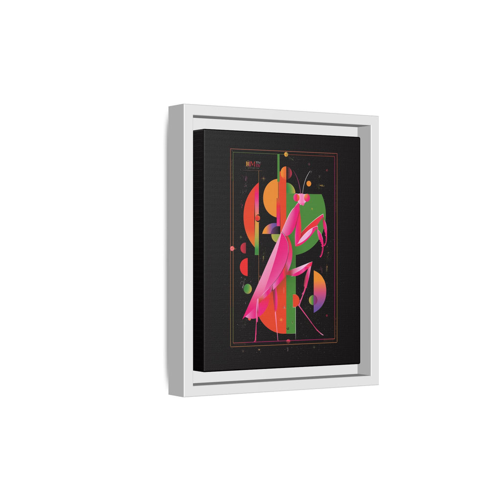 Cosmic Mantis Framed Print: Geometric Space Odyssey, Cubist Insect Illustration   |  Personalized & Custom Orders Available