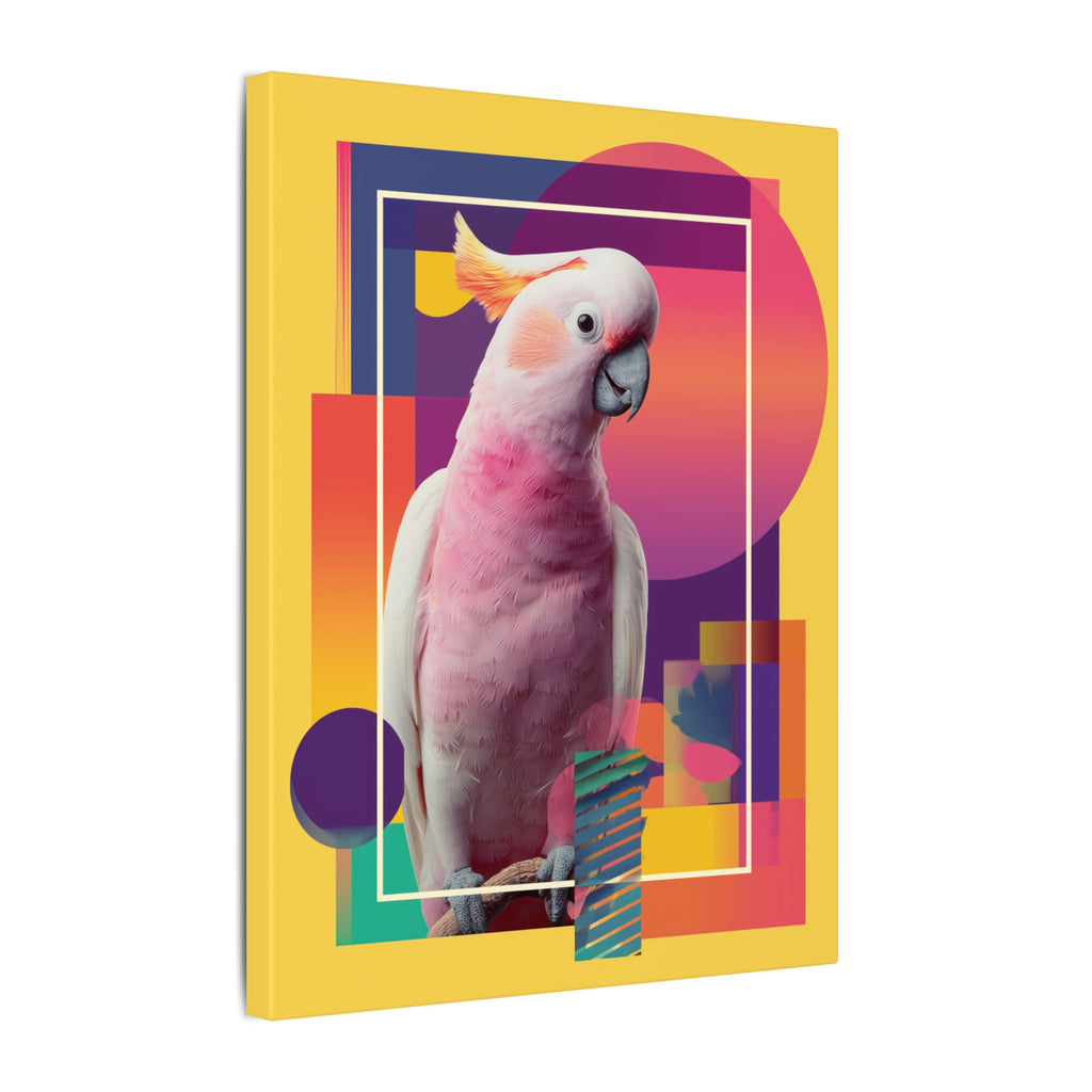 Geometric Cockatoo: Pop Art Wildlife Portrait, Modern Graphic Design Illustration   |    Custom Orders Available
