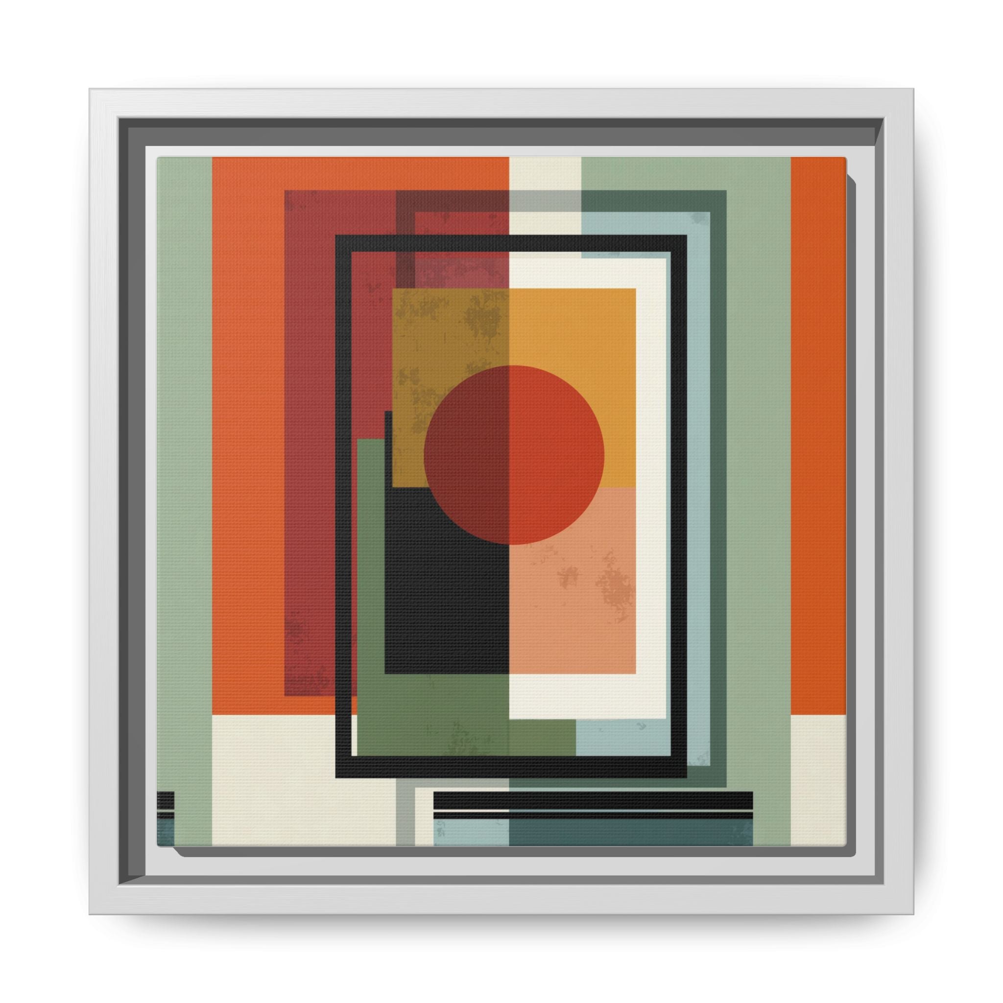 Geometric Harmonies: Mid-Century Modern Composition, Constructivist Inspiration, Abstract Rectangular Interplay   |   Custom Orders Accepted