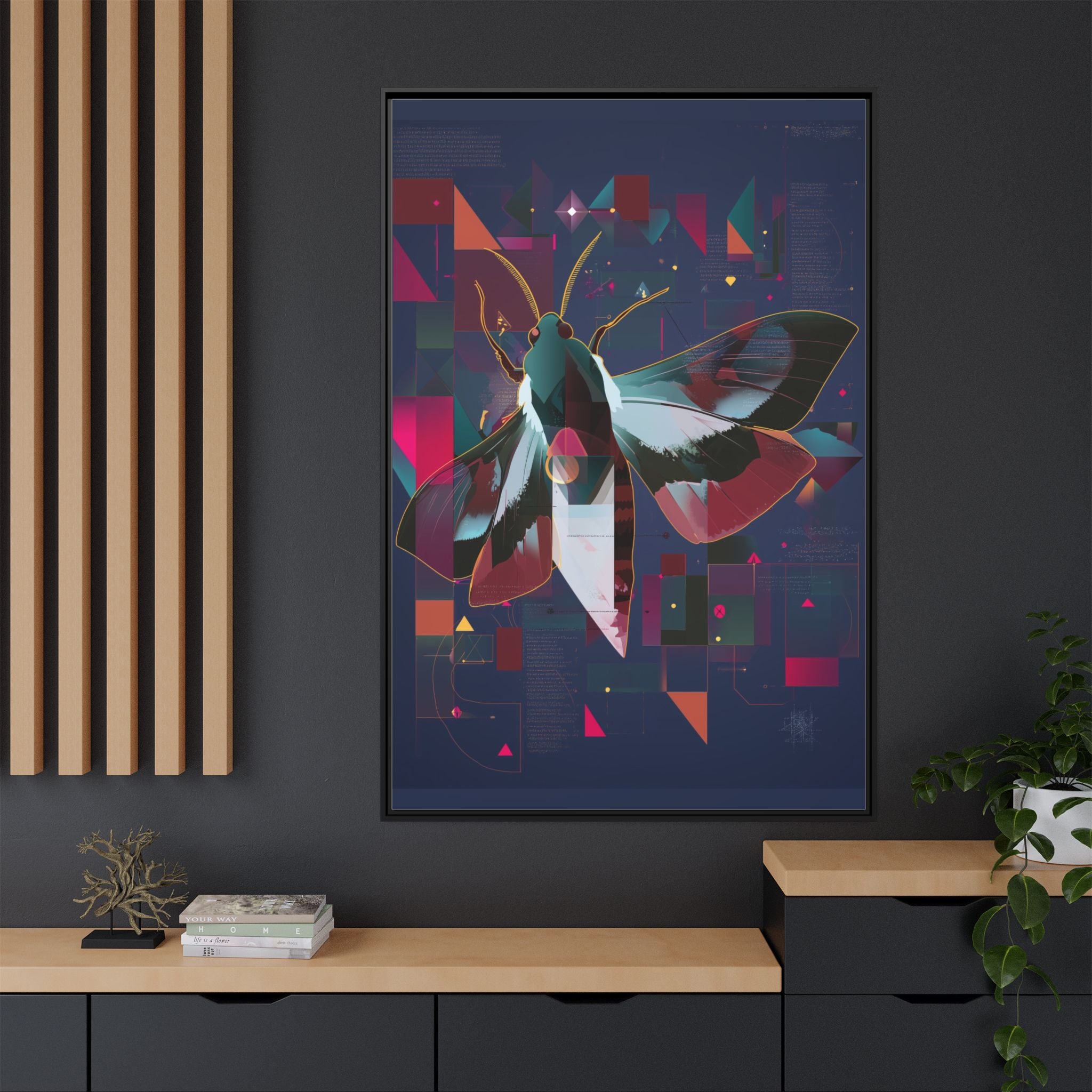 Digital Metamorphosis: Geometric Butterfly, Technological Nature   |    Custom Orders Available