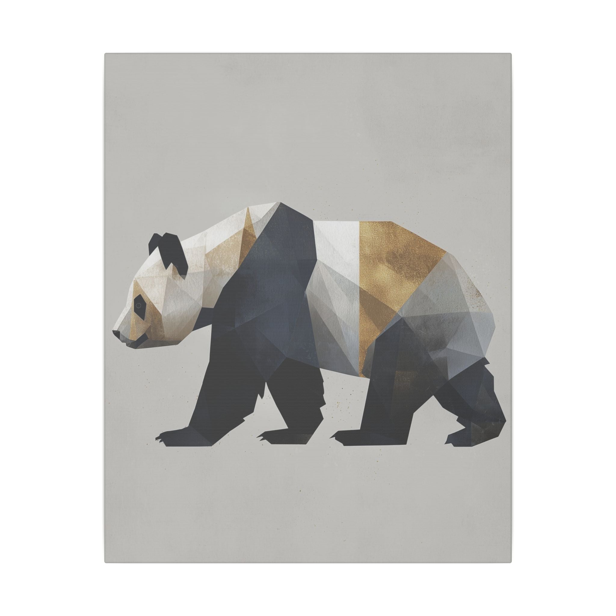 Geometric Panda: Minimalist Digital Art, Polygonal Wildlife Design, Contemporary Graphic Illustration   |  Personalized & Custom Orders