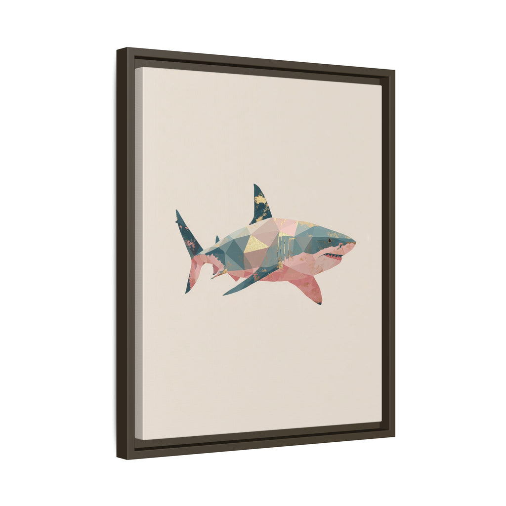 Geometric Shark Spectrum: Polygonal Marine Predator, Abstract Metallic Design   |  Personalized & Custom Orders Available
