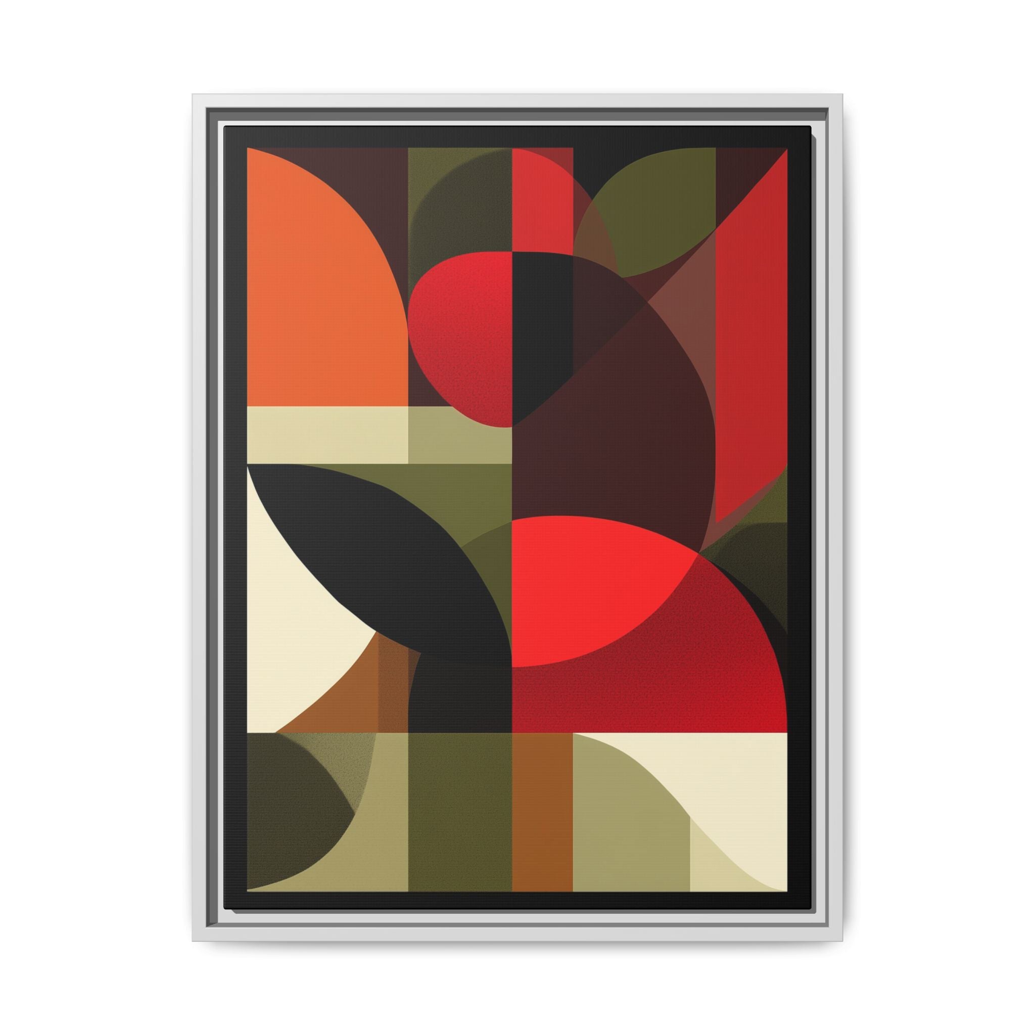 Geometric Fusion: Modern Abstract Composition, Cubist Color Blocks, Architectural Form Harmony   |   Custom Orders Accepted