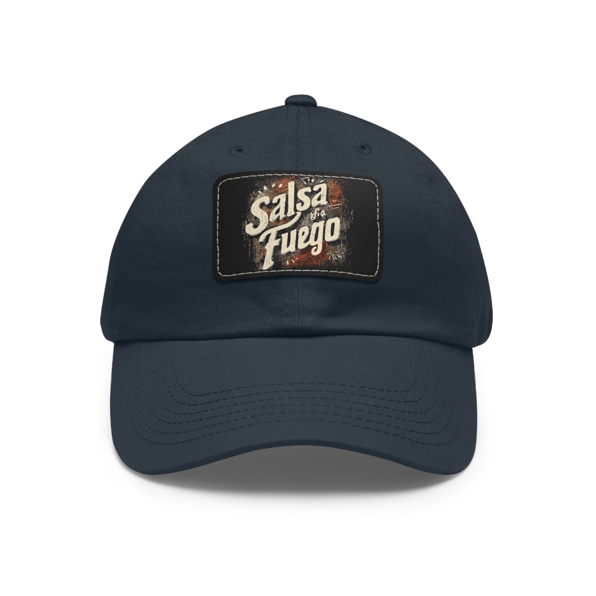 Salsa Fuego Dad Hat with Leather Patch (Rectangle)