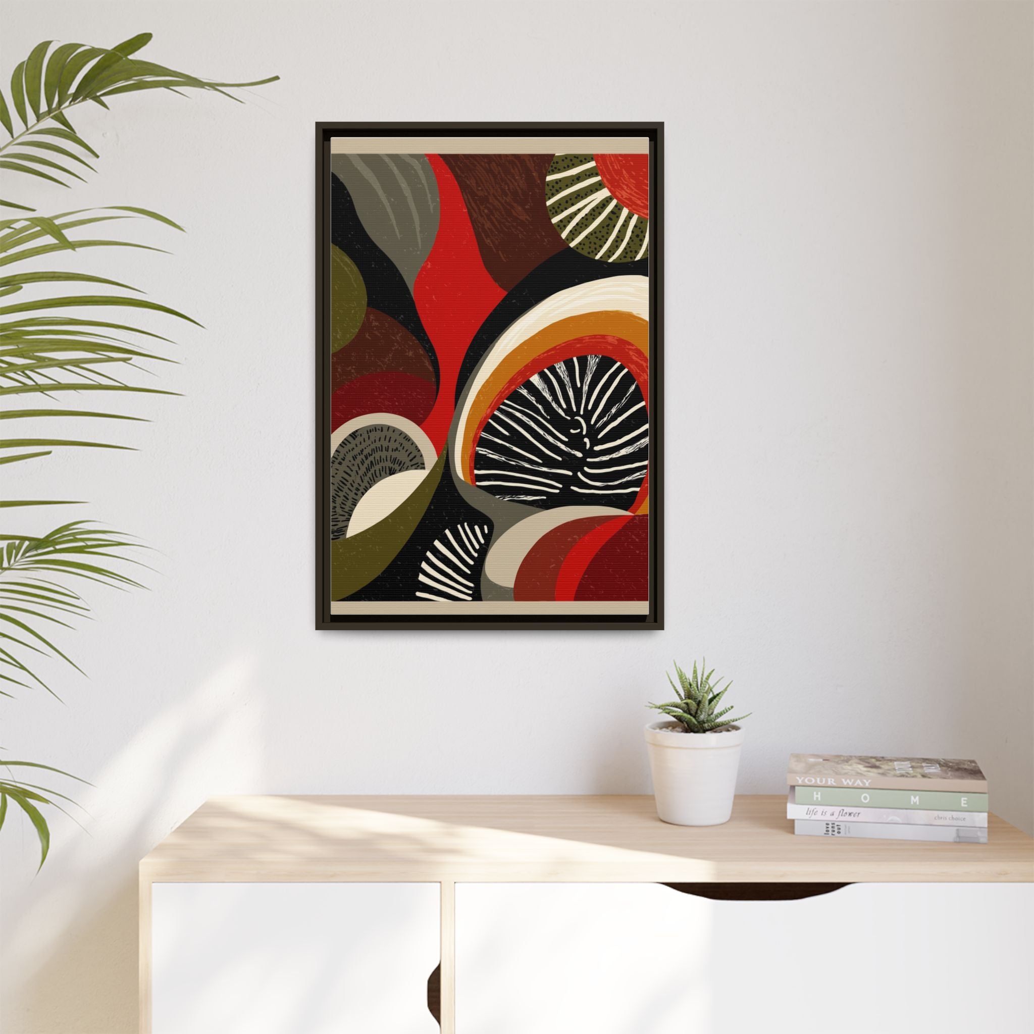 Geometric Rhythm: Abstract Composition, Mid-Century Modern Art, Radial Design Inspiration   |   Custom Orders Accepted