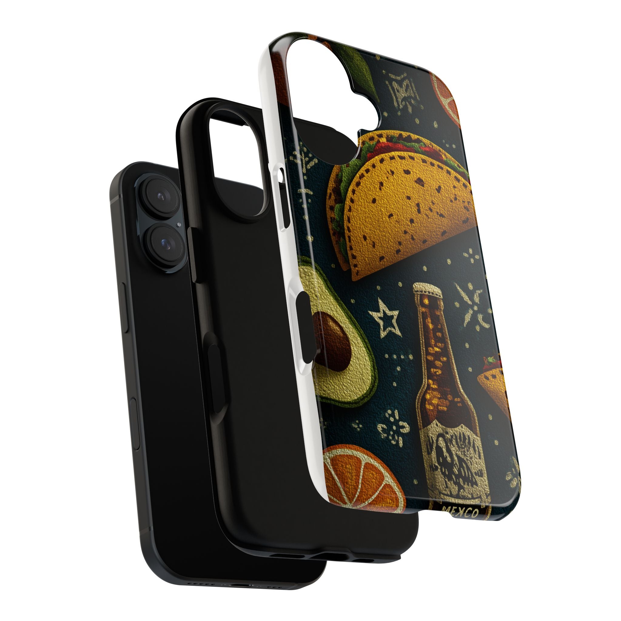 Colorful Mexican Foodie Phone Case - Tough Cases Featuring Tacos, Avocados, Perfect for Food Lovers, Gift for Foodies, Fun
