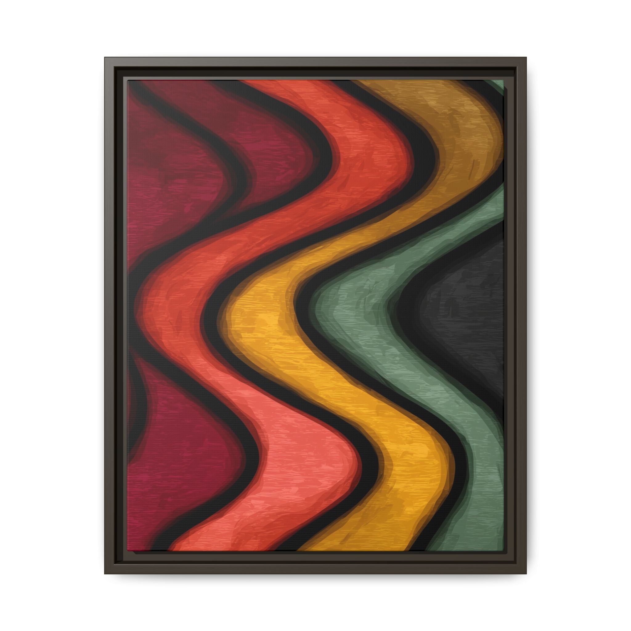 Undulating Rhythms: Vertical Wave Abstractions, Digital Color Flow, Minimalist Organic Motion   |   Custom Orders Accepted