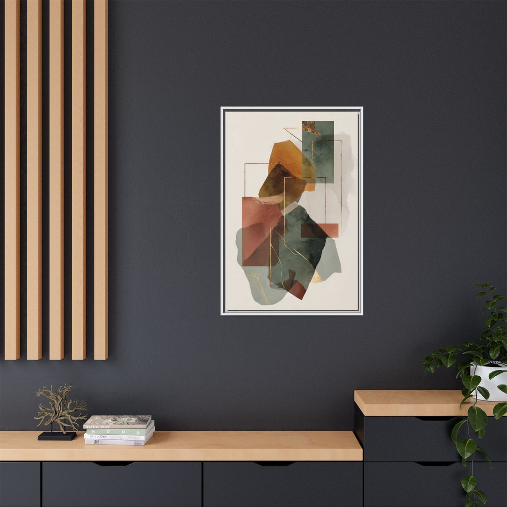 Harmonic Geometries: Architectural Abstraction, Earthy Palette, Minimalist Composition   |   Custom Orders Accepted