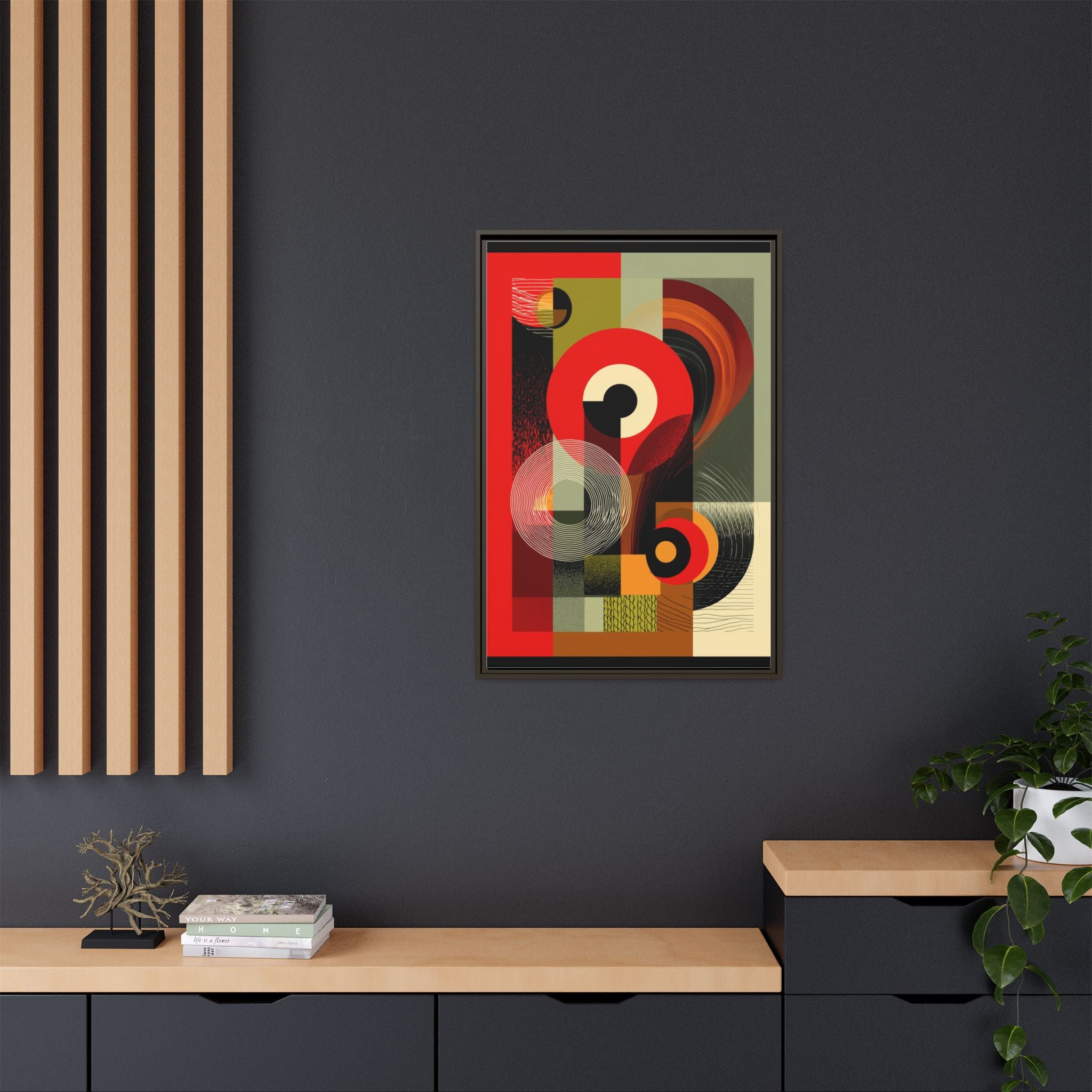 Chromatic Geometrics: Abstract Constructivist Composition, Modernist Color Blocking, Layered Circular Forms   |   Custom Orders Accepted