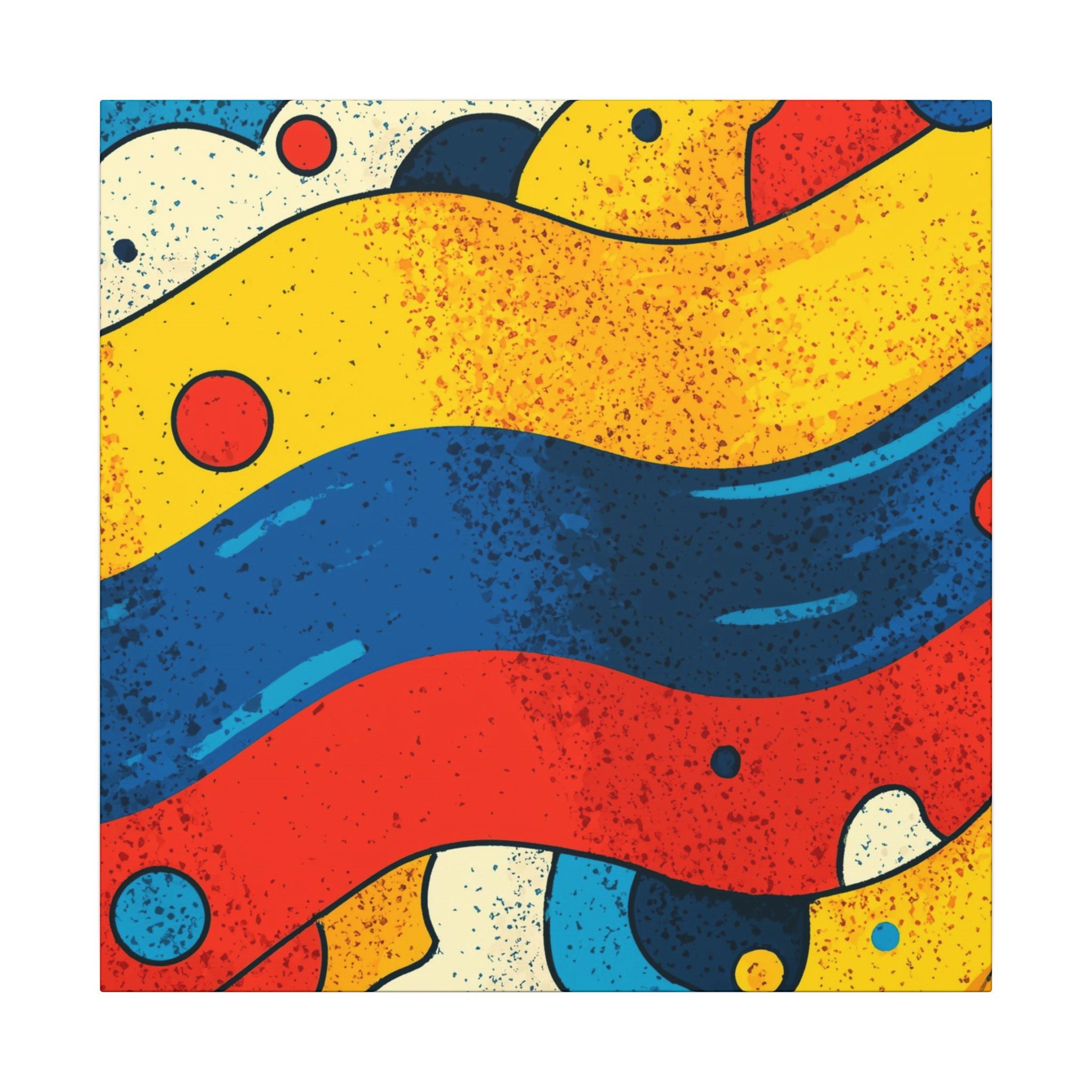 Fluid Dynamics: Retro Abstract Shapes, Mid-Century Modern Motion, Geometric Color Waves   |   Custom Orders Accepted