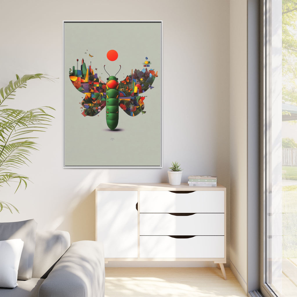 Metamorphosis of Geometry: Digital Nature Mosaic, Surreal Butterfly Landscape   |    Custom Orders Available