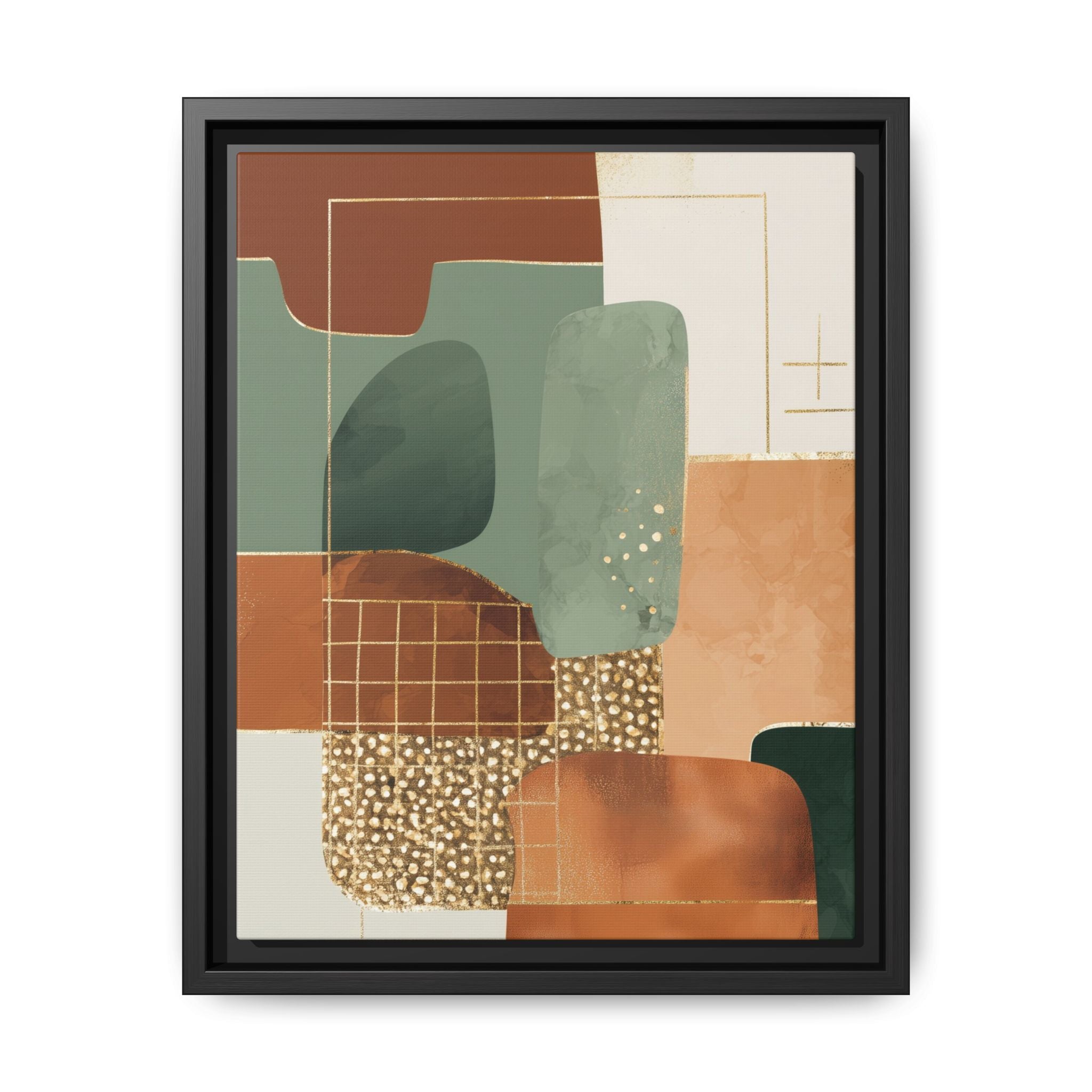 Geometric Harmony: Abstract Minimalist Art, Mid-Century Modern Design, Organic Shapes Composition   |   Custom Orders Accepted