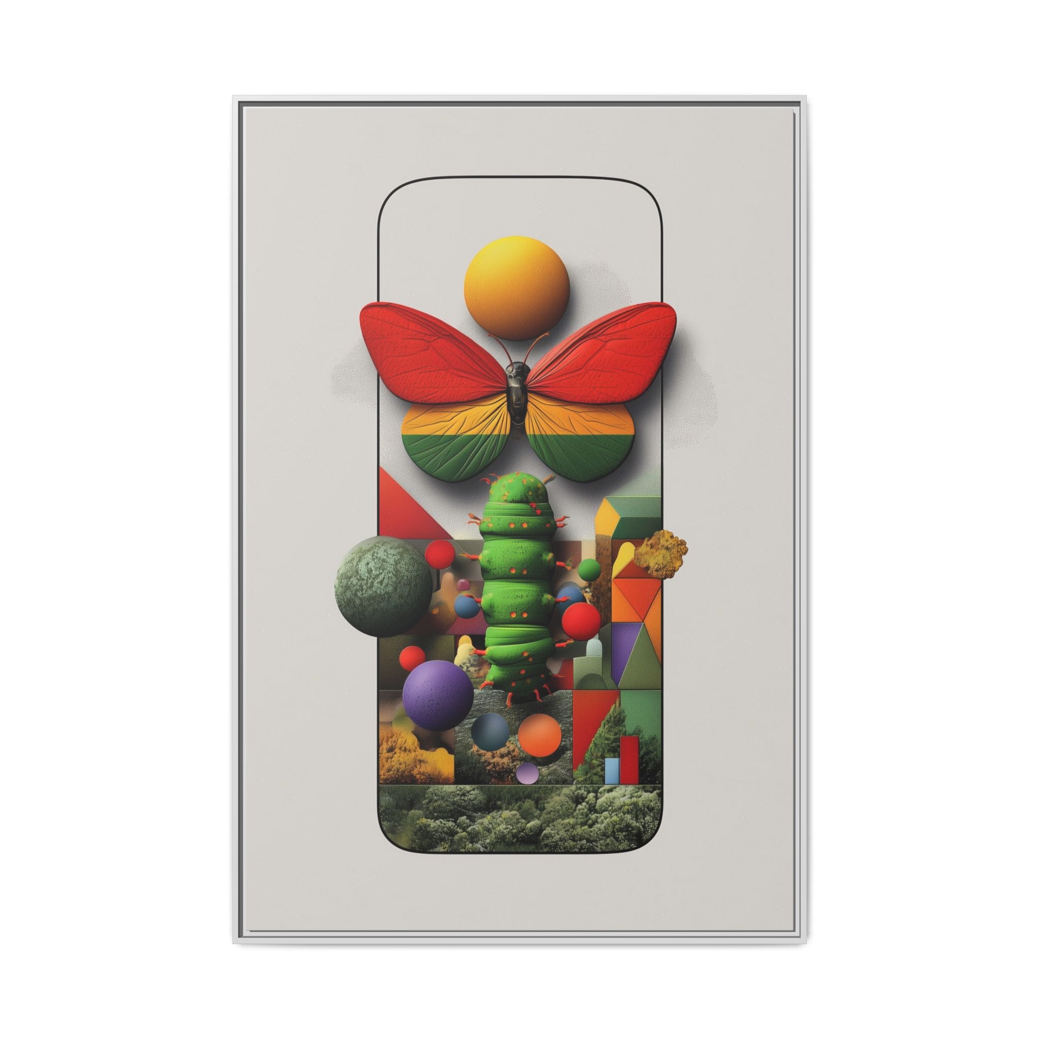 Digital Metamorphosis: Cybernetic Butterfly Realm, Surreal Tech Nature Composition   |    Custom Orders Available