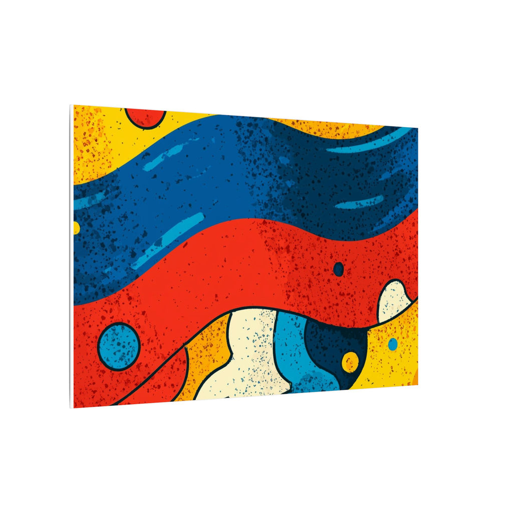 Fluid Dynamics: Retro Abstract Shapes, Mid-Century Modern Motion, Geometric Color Waves   |   Custom Orders Accepted