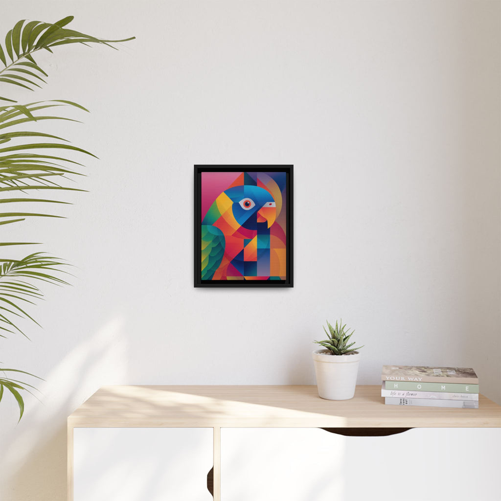 Cubist Parrot Prisma: Geometric Bird Design, Modern Angular Art   |    Custom Orders Available