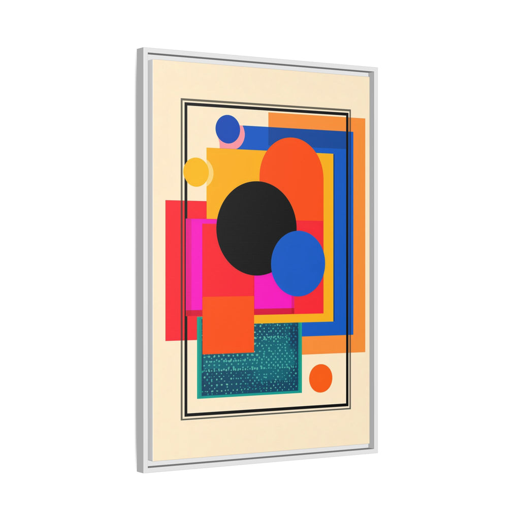 Geometric Harmony: Abstract Color Blocks, Mid-Century Modern Design, Minimalist Art Composition   |   Custom Orders Accepted