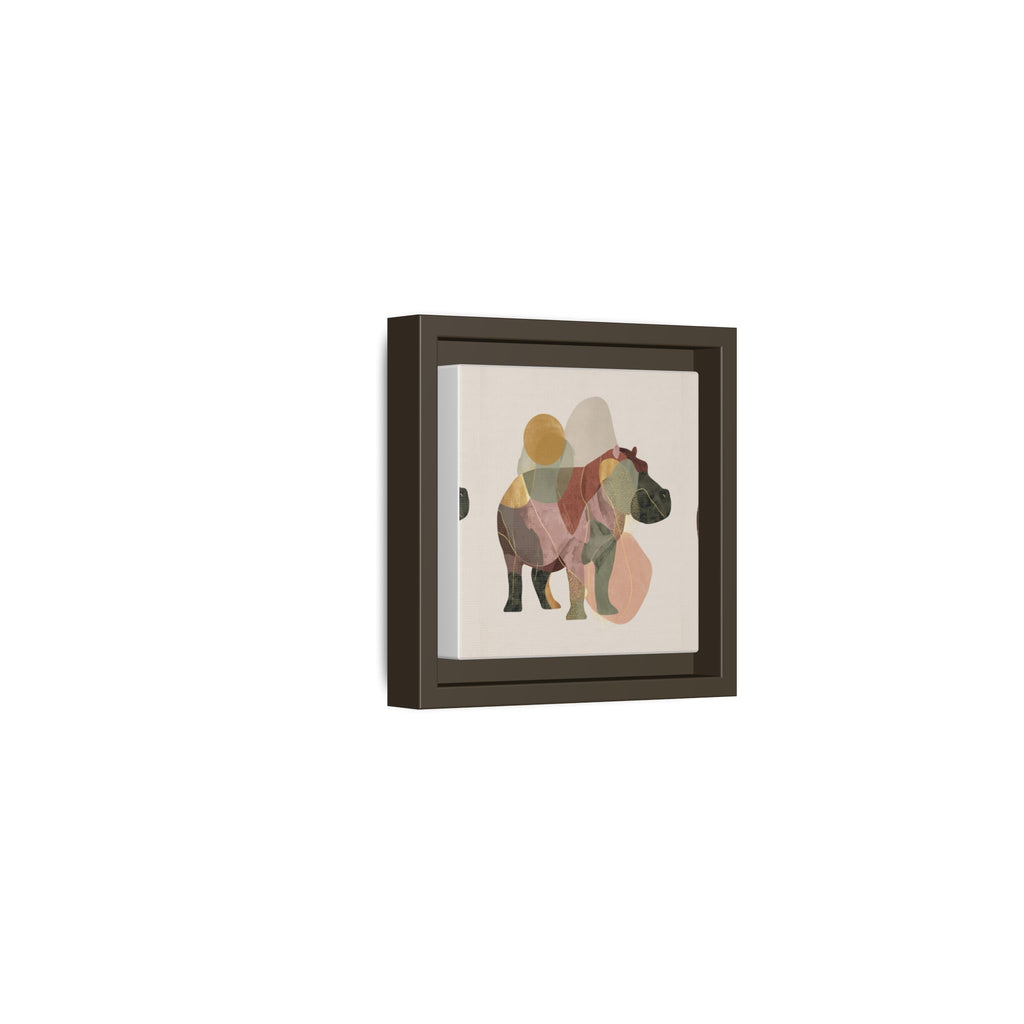 Geometric Hippo: Abstract Animal Art, Modern Watercolor Shapes   |  Personalized & Custom Orders Available