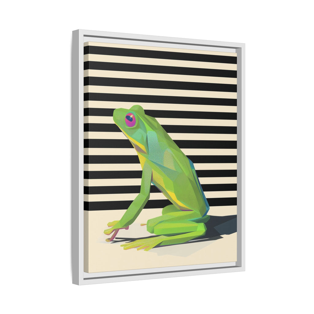 Geometric Frog: Minimalist Animal Portrait, Modern Graphic Design   |    Custom Orders Available