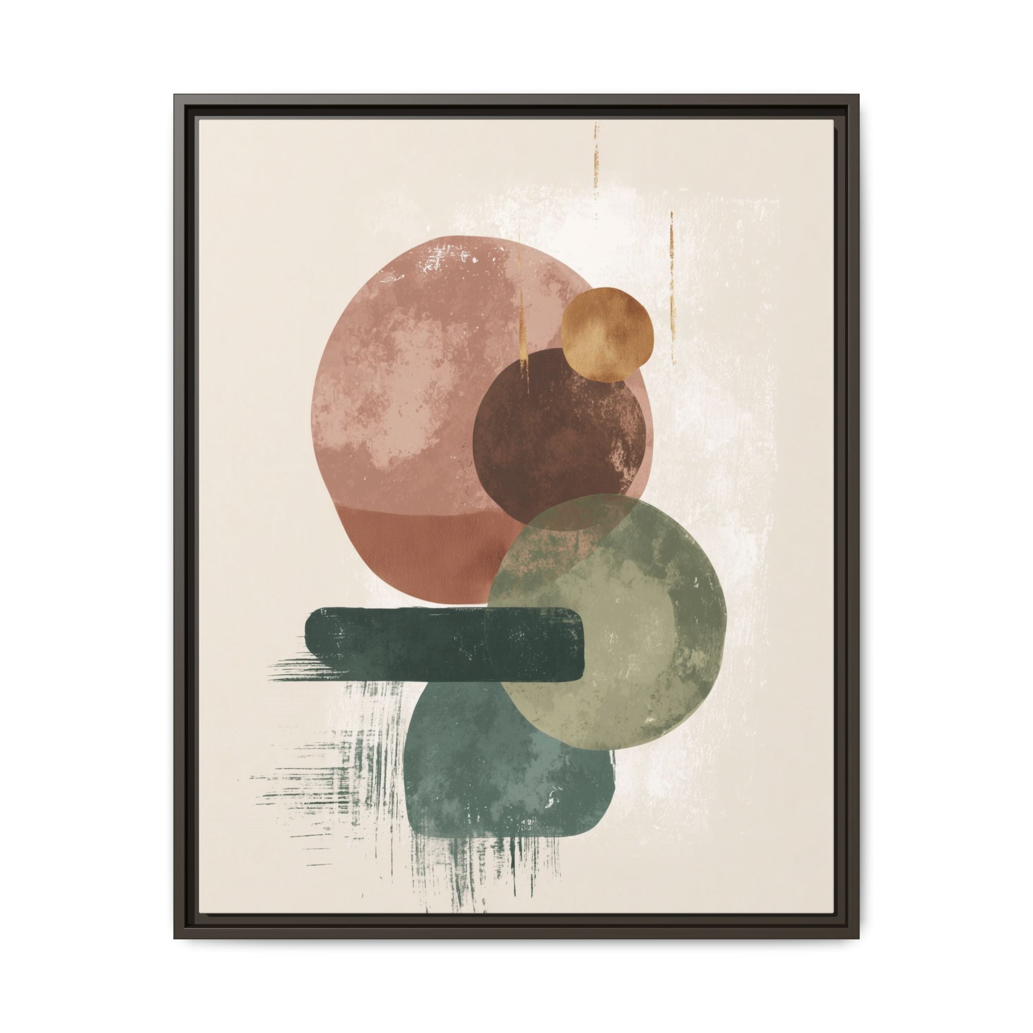 Organic Intersections: Watercolor Abstraction, Earth Tone Composition, Modern Minimalist Art   |   Custom Orders Accepted