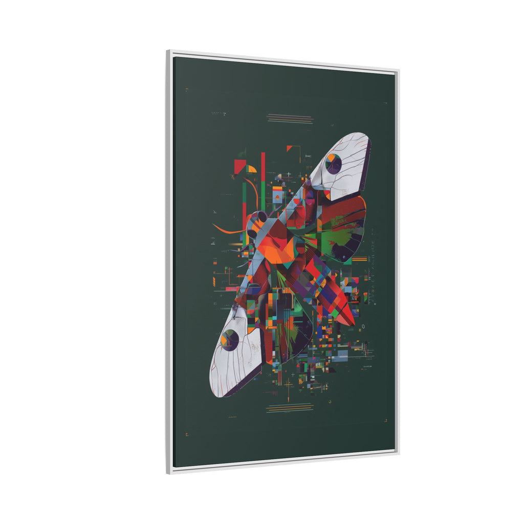 Digital Metamorphosis Framed Print: Geometric Butterfly Abstrac, Cubist Technological   |  Personalized & Custom Orders Available