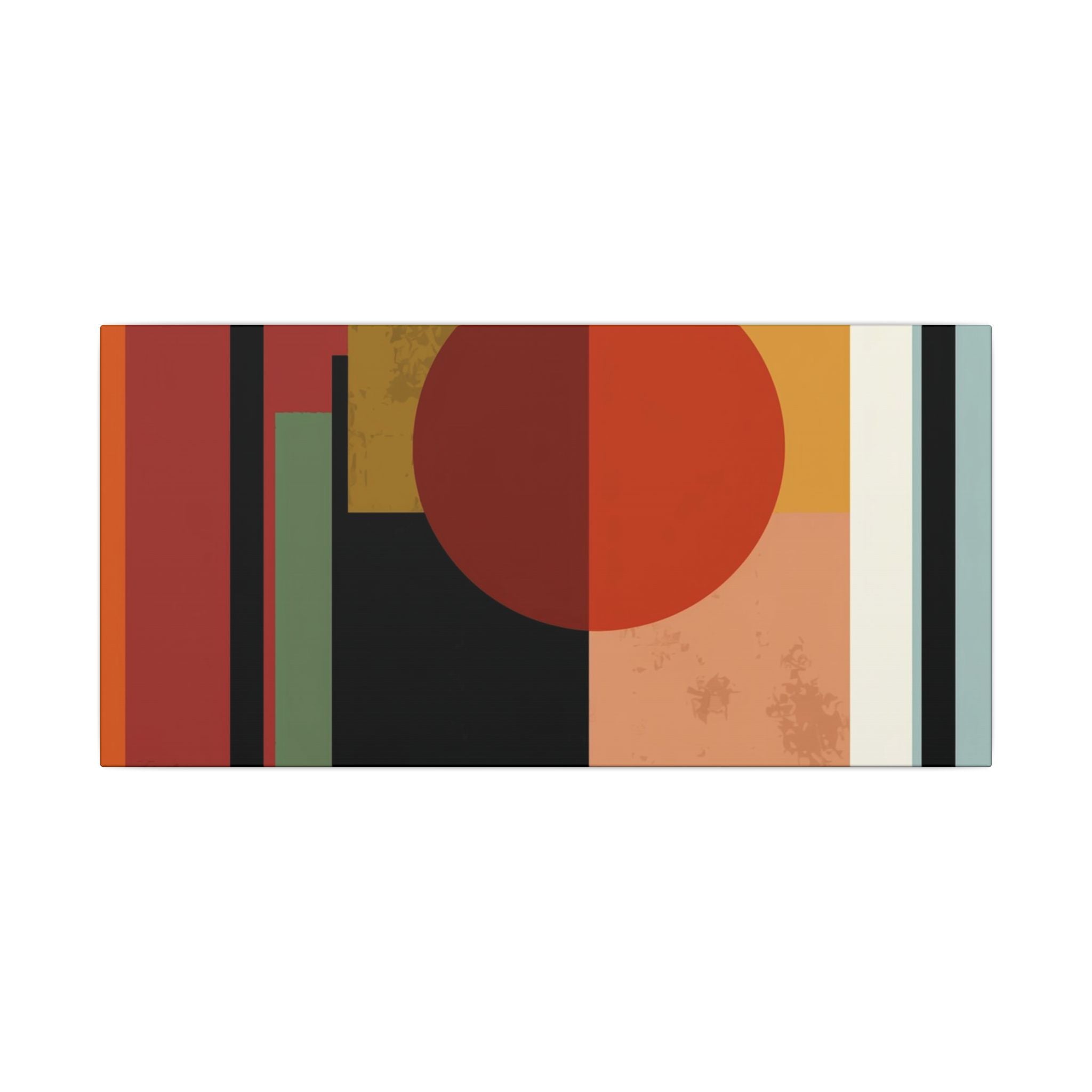 Geometric Harmony: Bauhaus Inspired Design, Mid-Century Modern Composition, Abstract Rectangular Layers   |   Custom Orders Accepted