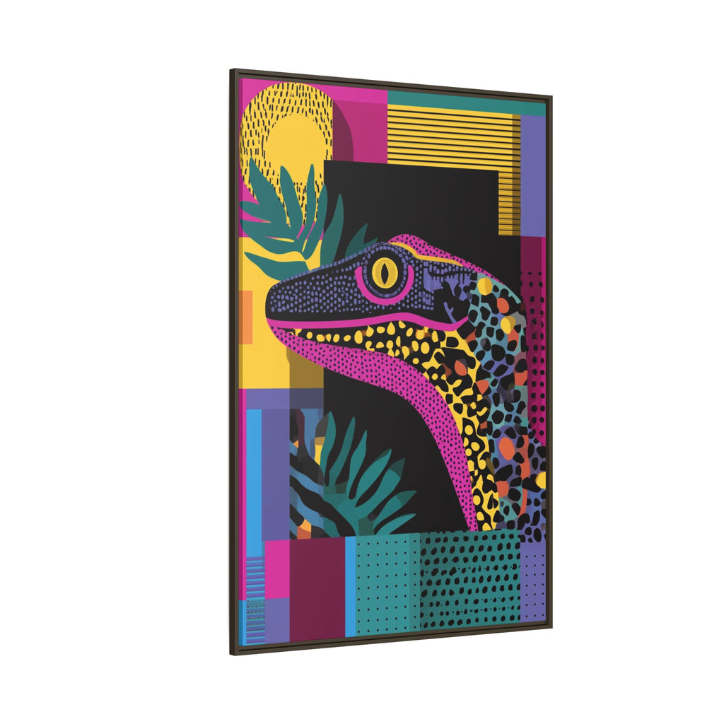 Raptor Kaleidoscope: Pop Art Dinosaur Portrait, Graphic Design Exotic Creature   |  Personalized & Custom Orders Available