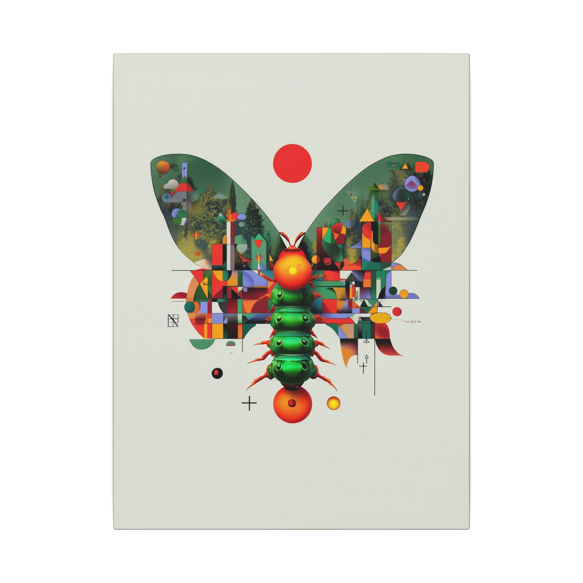 Metamorphic Geometry: Digital Cubist Butterfly, Algorithmic Nature Composition   |    Custom Orders Available