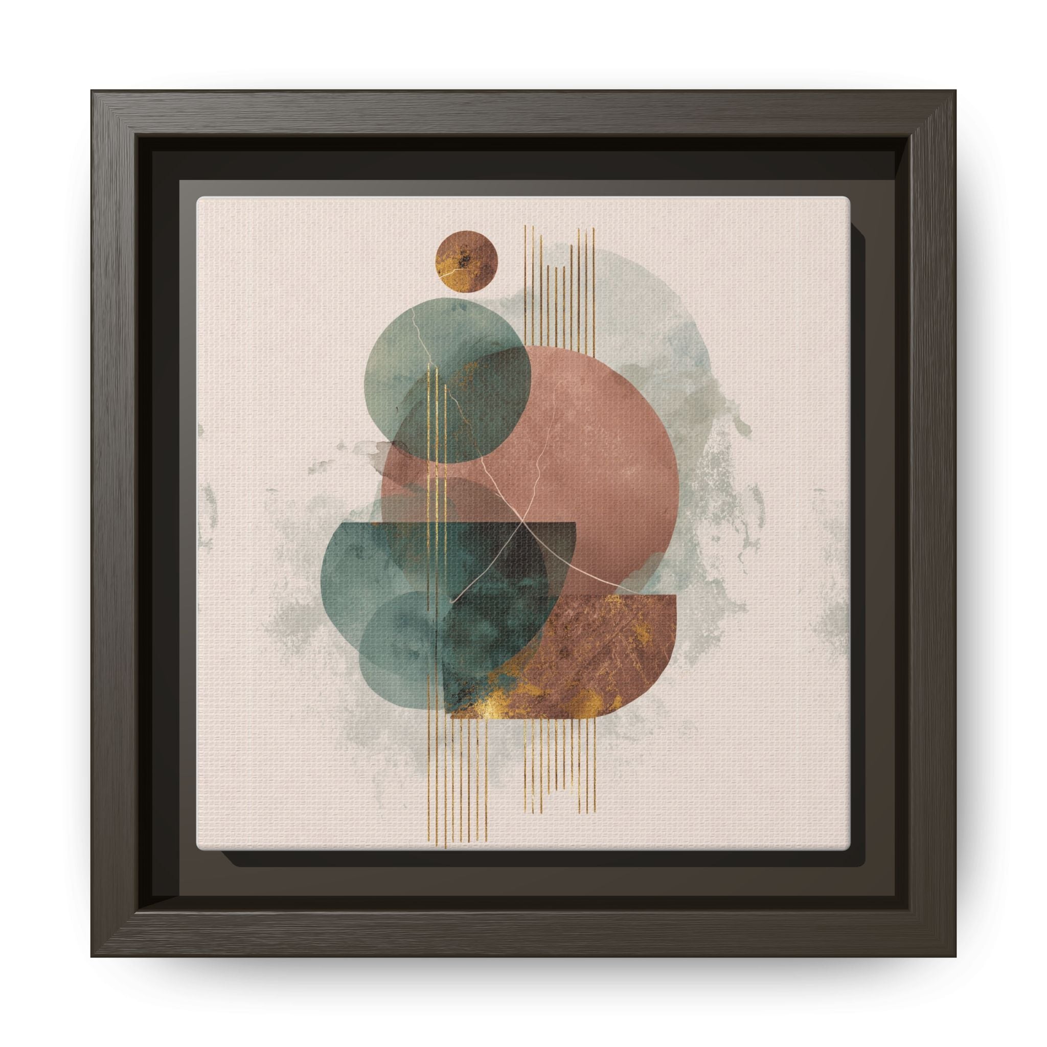 Translucent Geometries: Abstract Circles, Mid-Century Minimalism, Watercolor Layers   |   Custom Orders Accepted