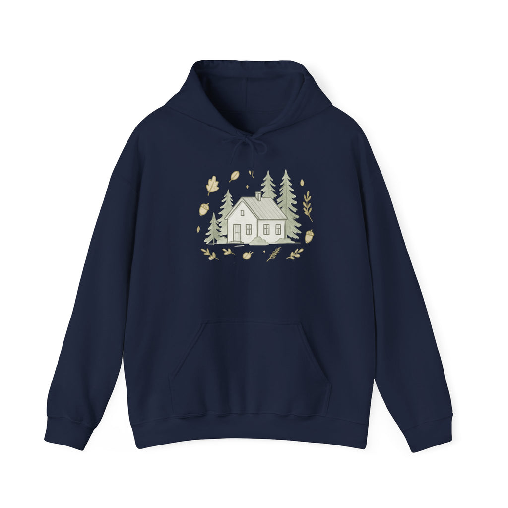 Autumn Vibes Cabin Hoodie — Cozy Fall Cabin Sweatshirt