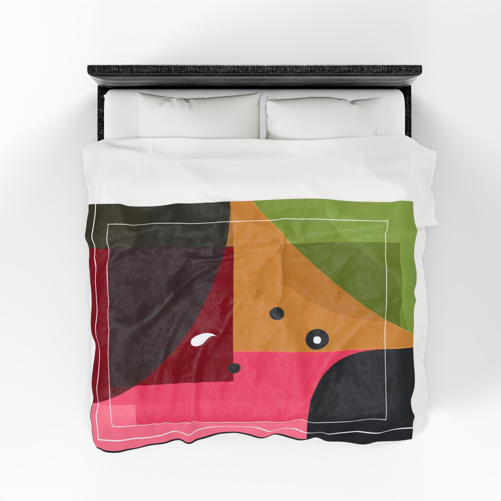 Geometric Intersections: Angular Color Composition, Modernist Abstract Design   |    Custom Orders Available