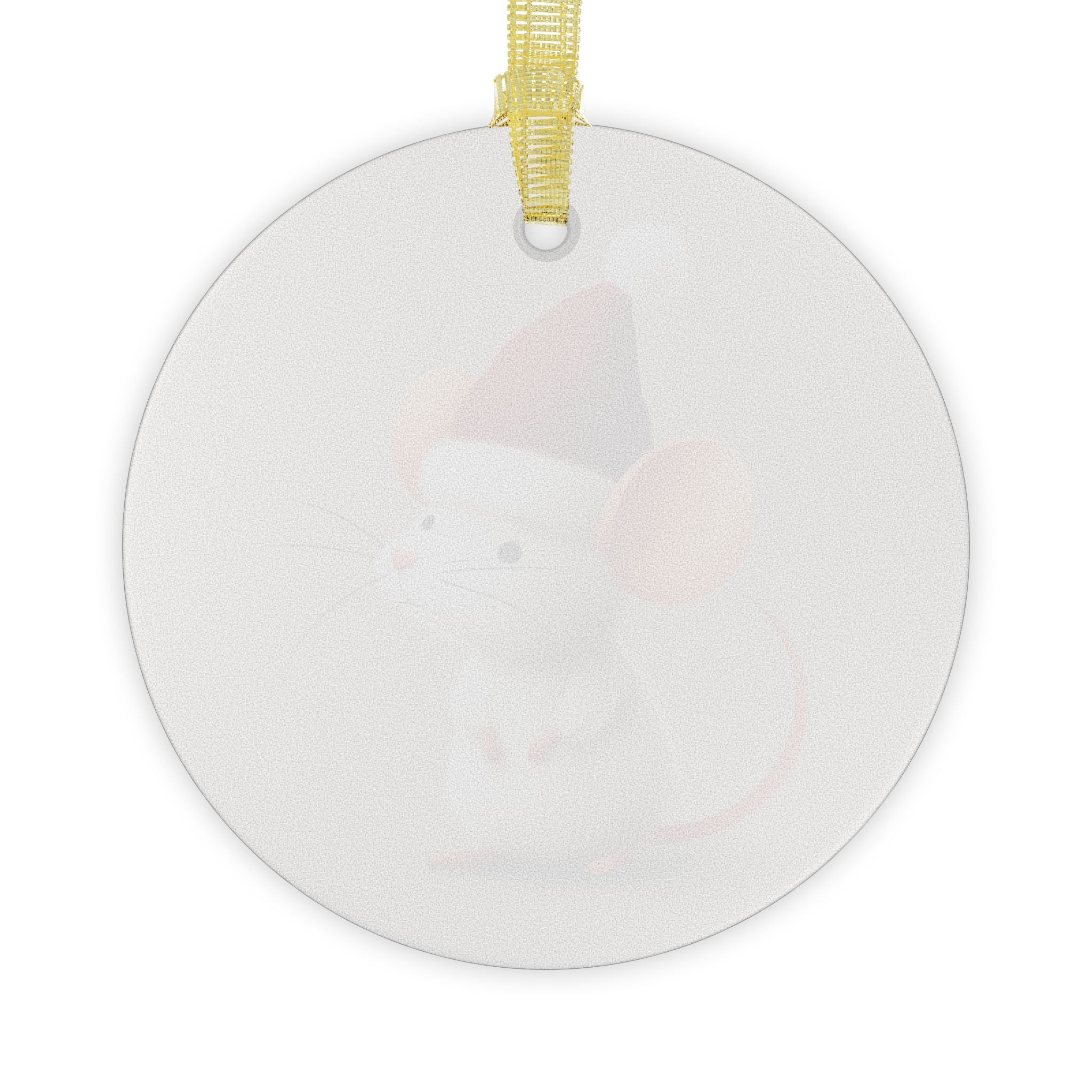 Adorable Mouse Glass Ornaments - Sweet Holiday Decor, Christmas Tree Ornaments, Gift Tags, Home Decoration, Cute Winter Decor