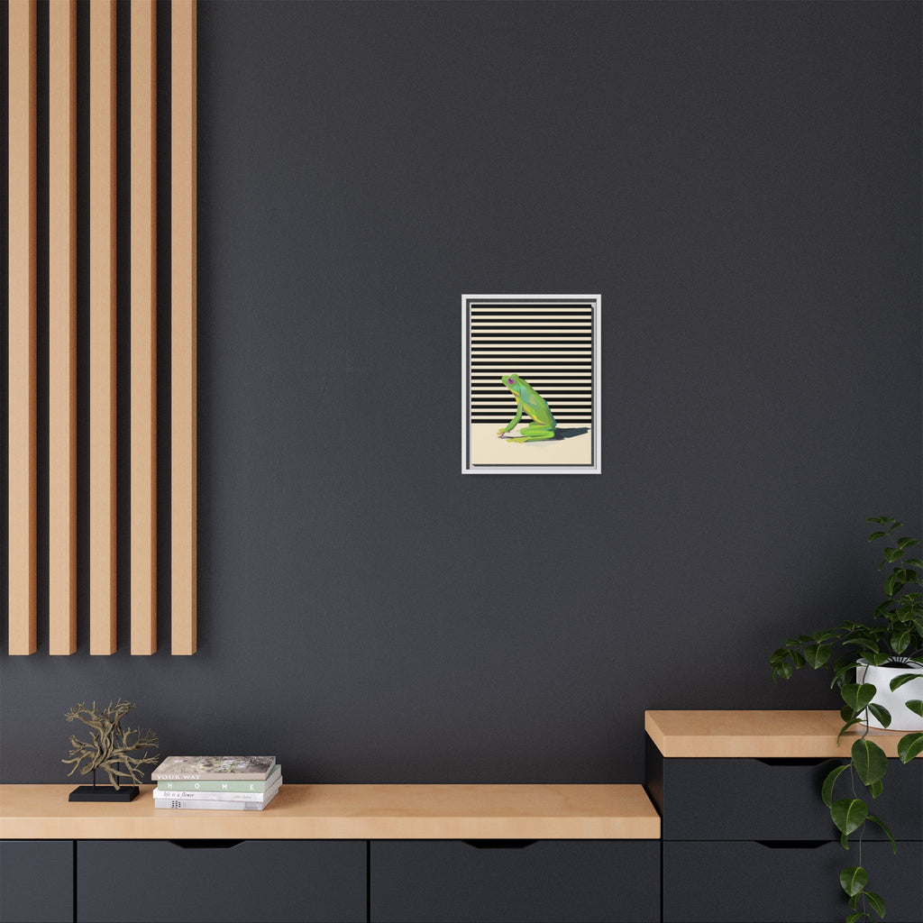 Geometric Frog Persona: Modern Wildlife Illustration, Vibrant Graphic Design   |  Personalized & Custom Orders Available