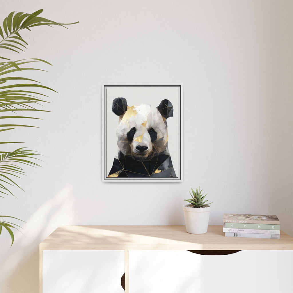 Fractal Panda: Geometric Digital Art, Low Poly Wildlife Portrait   |  Personalized & Custom Orders Available