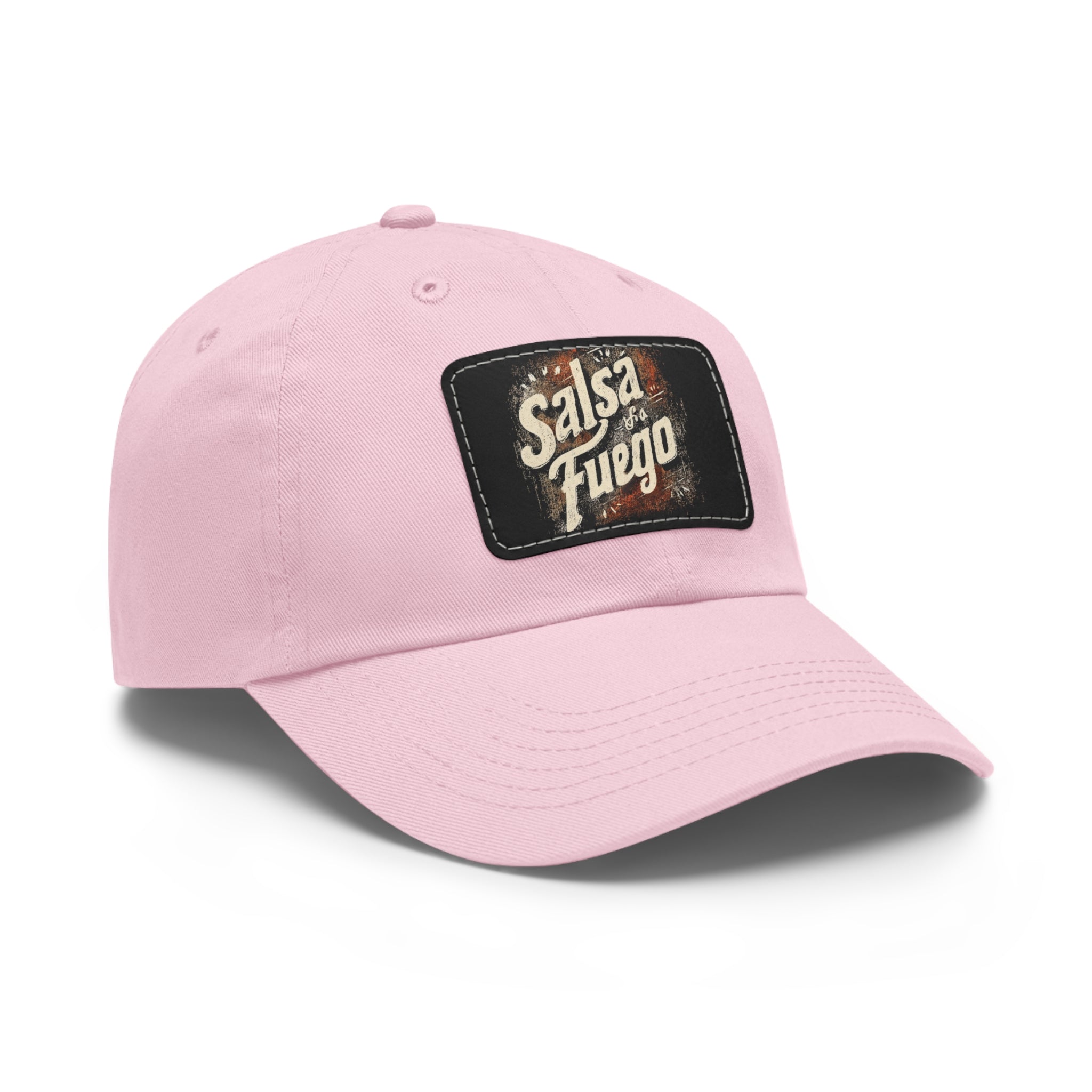 Salsa Fuego Dad Hat with Leather Patch (Rectangle)