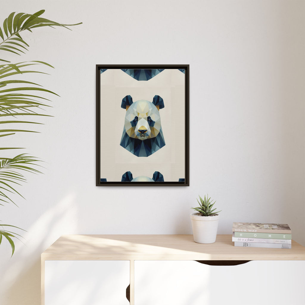 Geometric Panda Prism: Low-Poly Digital Wildlife Art, Minimalist Triangular Design   |  Personalized & Custom Orders Available