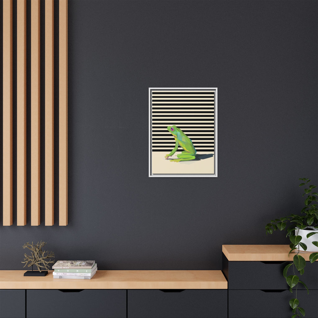 Geometric Amphibian: Stylized Frog Design, Modern Minimalist Art Print   |    Custom Orders Available