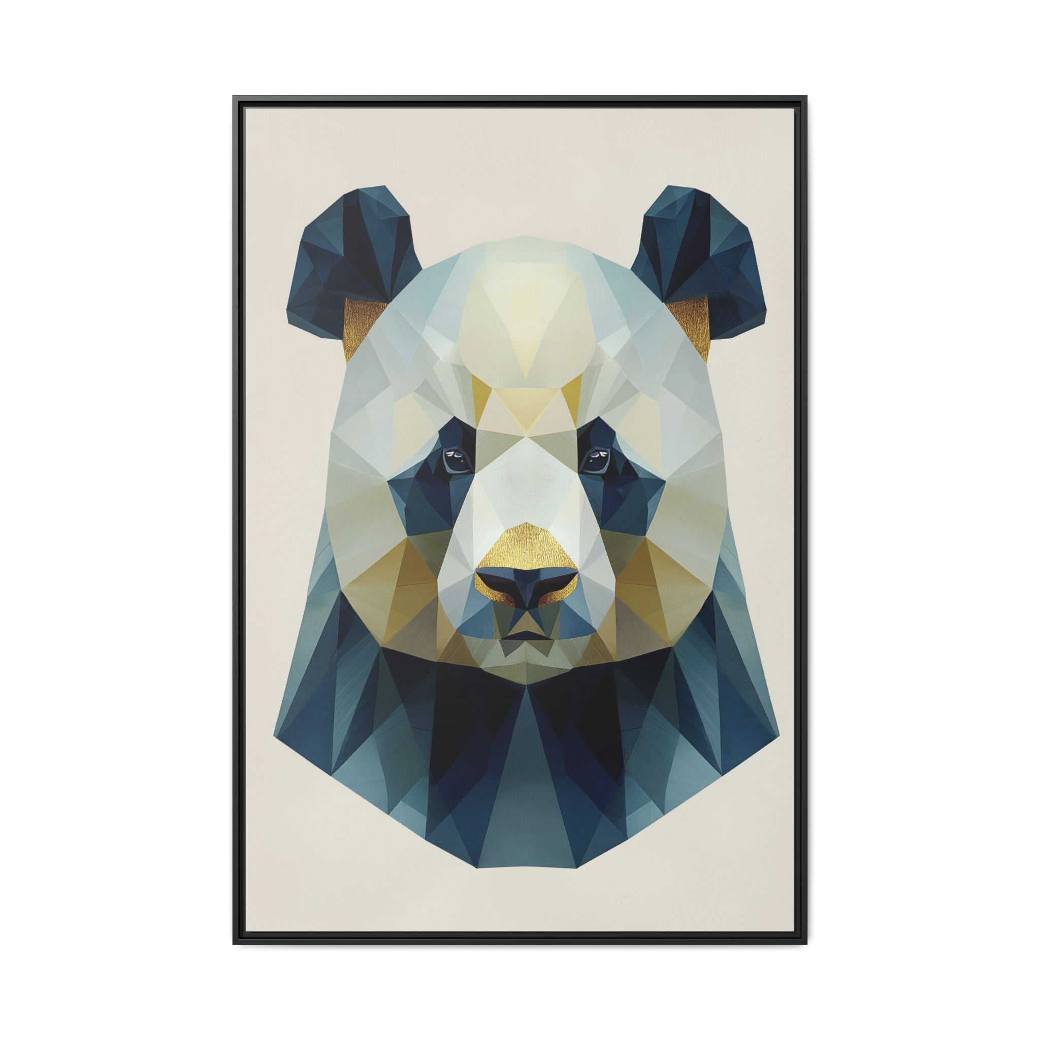 Geometric Panda Prism: Low-Poly Digital Wildlife Art, Minimalist Triangular Design   |  Personalized & Custom Orders Available