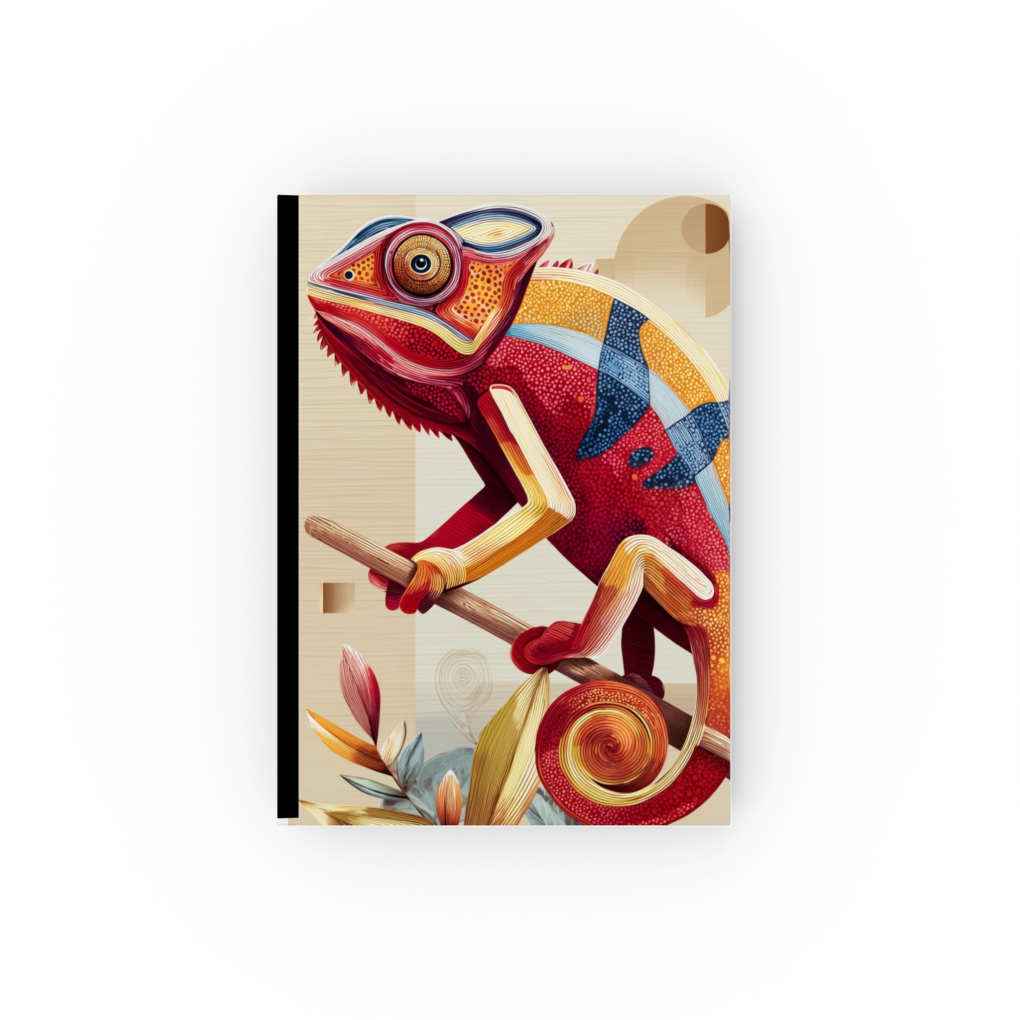 Personalized Geometric Chameleon Journal: Geometric Abstraction, Notebook , Schoolbook   |    Custom Orders Accepted