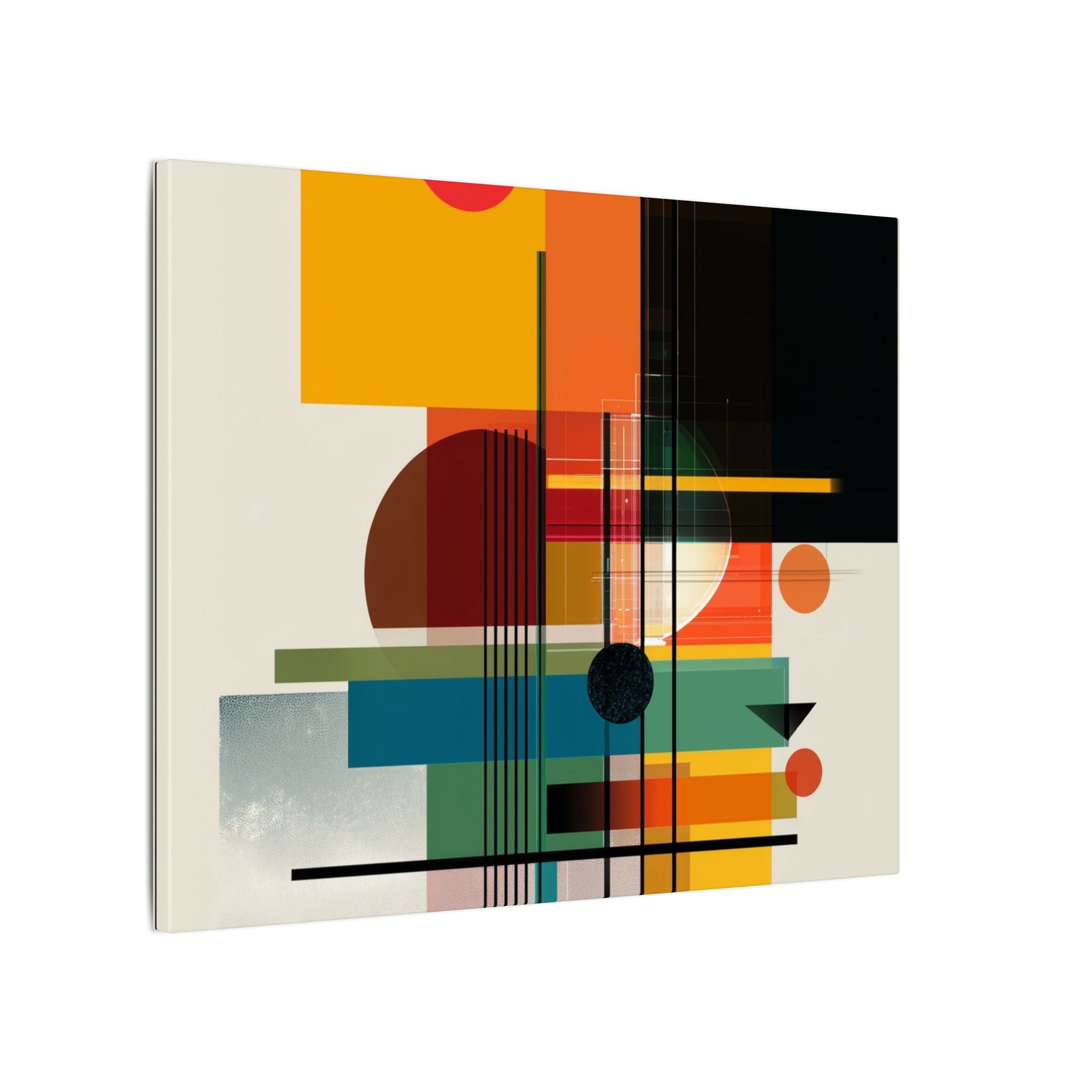 Geometric Harmony: Bauhaus Intersections, Constructivist Layers, Abstract Color Blocks   |   Custom Orders Accepted